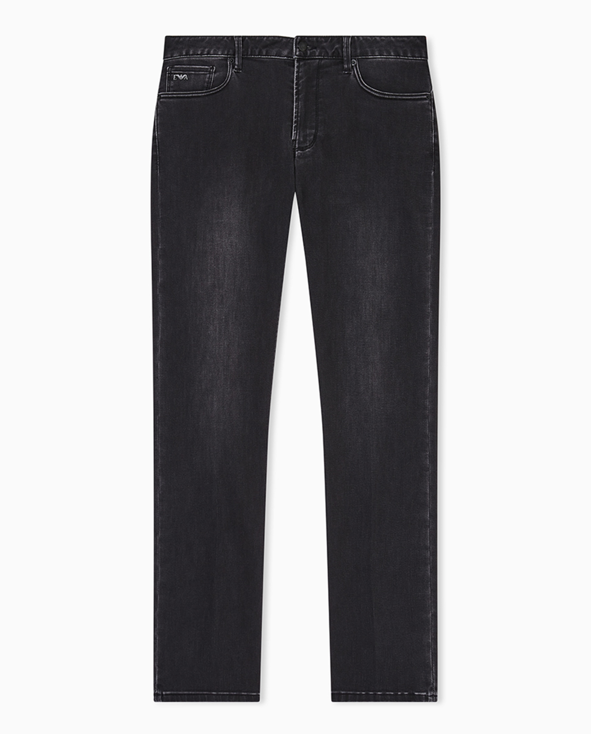 Jeans J06 Slim Fit em Ganga "Extra Comfort" - Preto Cinzento-escuro-4