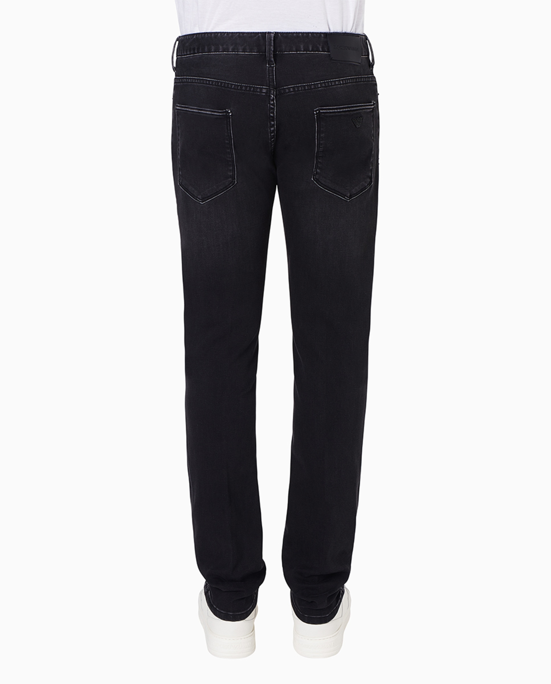 Jeans J06 Slim Fit em Ganga "Extra Comfort" - Preto Cinzento-escuro-2