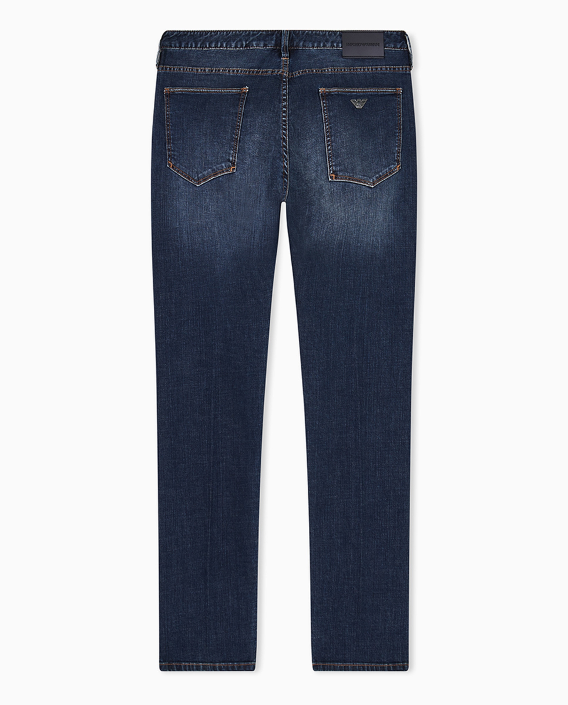 Jeans J06 Slim Fit com Lavagem Média Azul-índigo-5