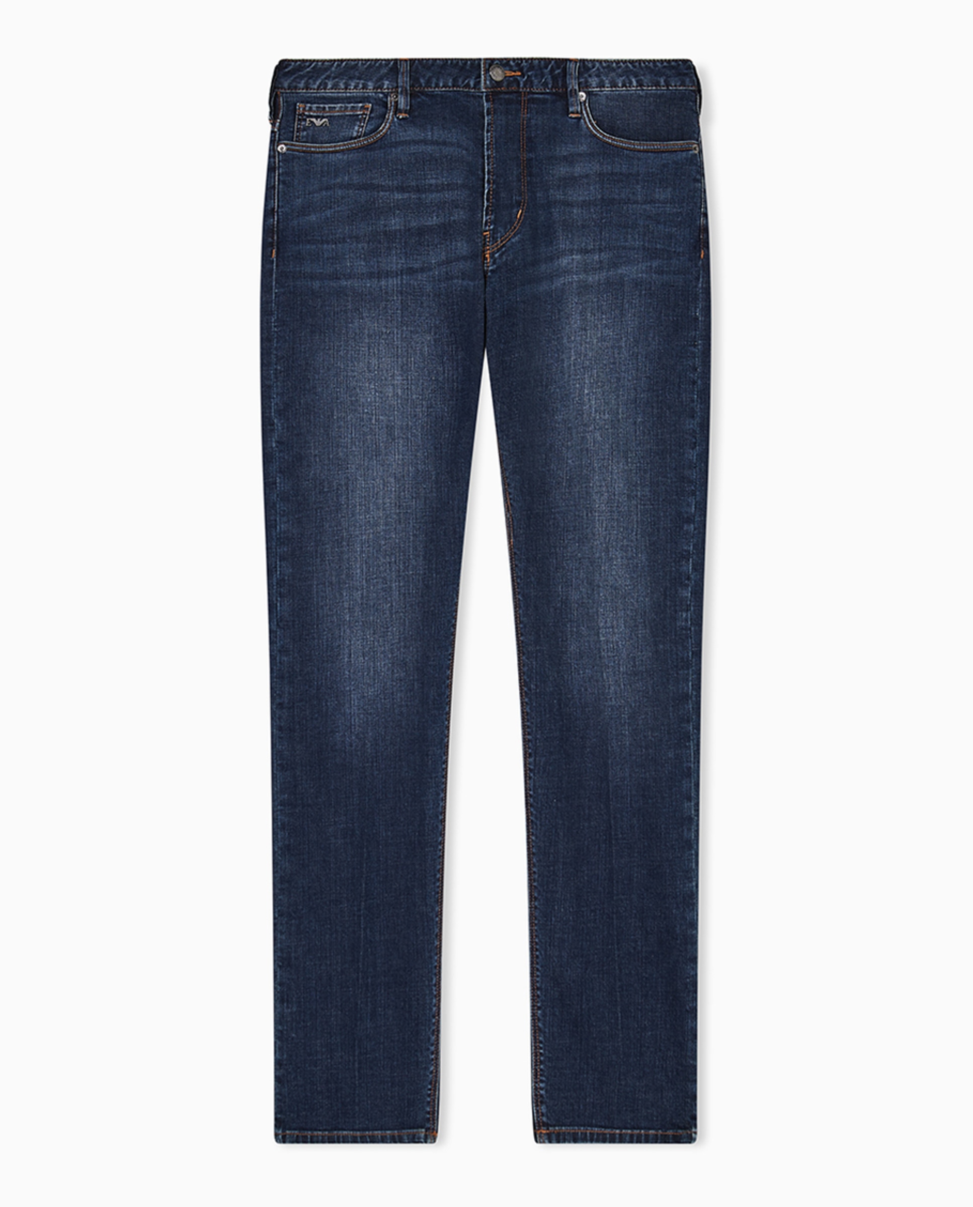 Jeans J06 Slim Fit com Lavagem Média Azul-índigo-4