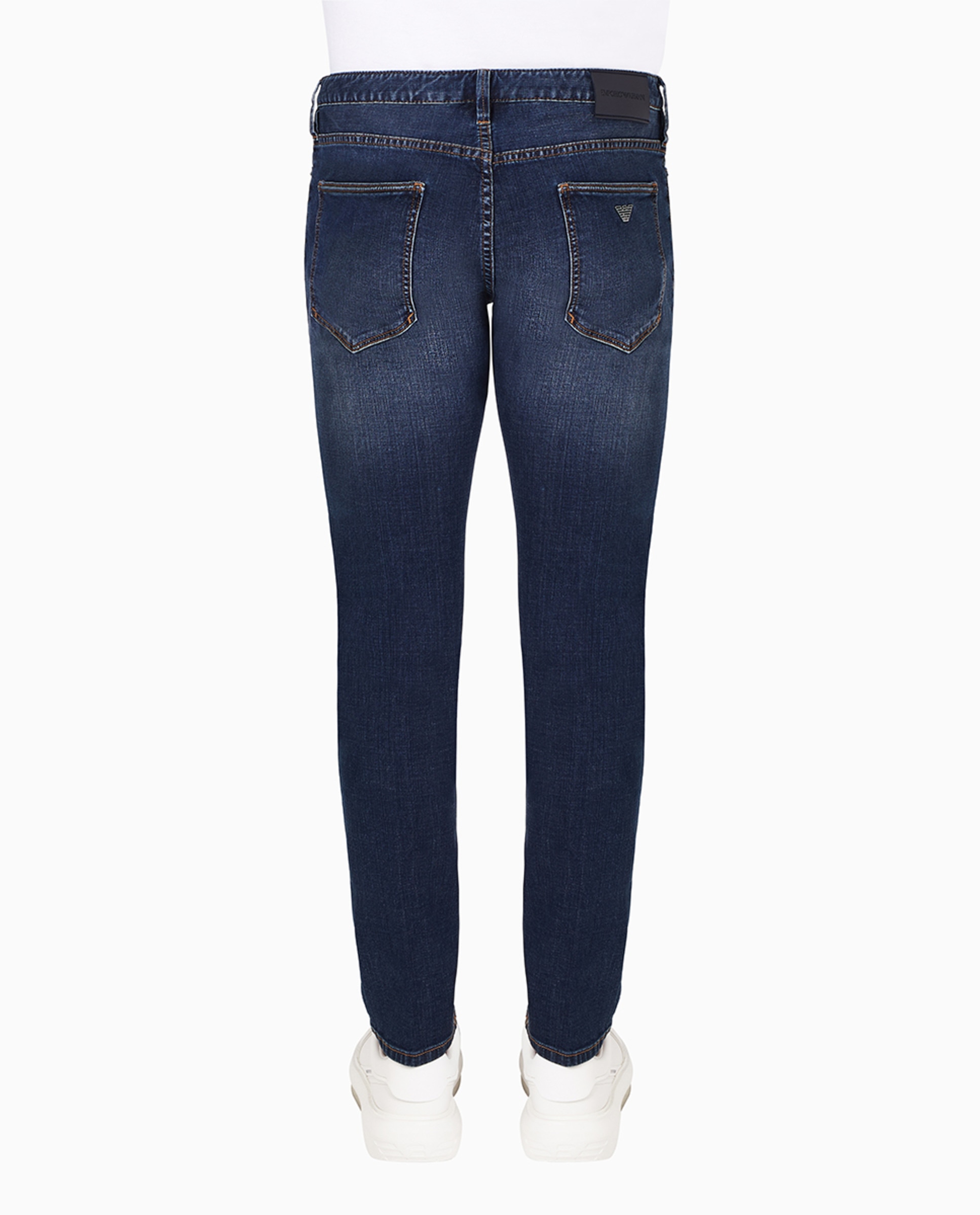 Jeans J06 Slim Fit com Lavagem Média Azul-índigo-2