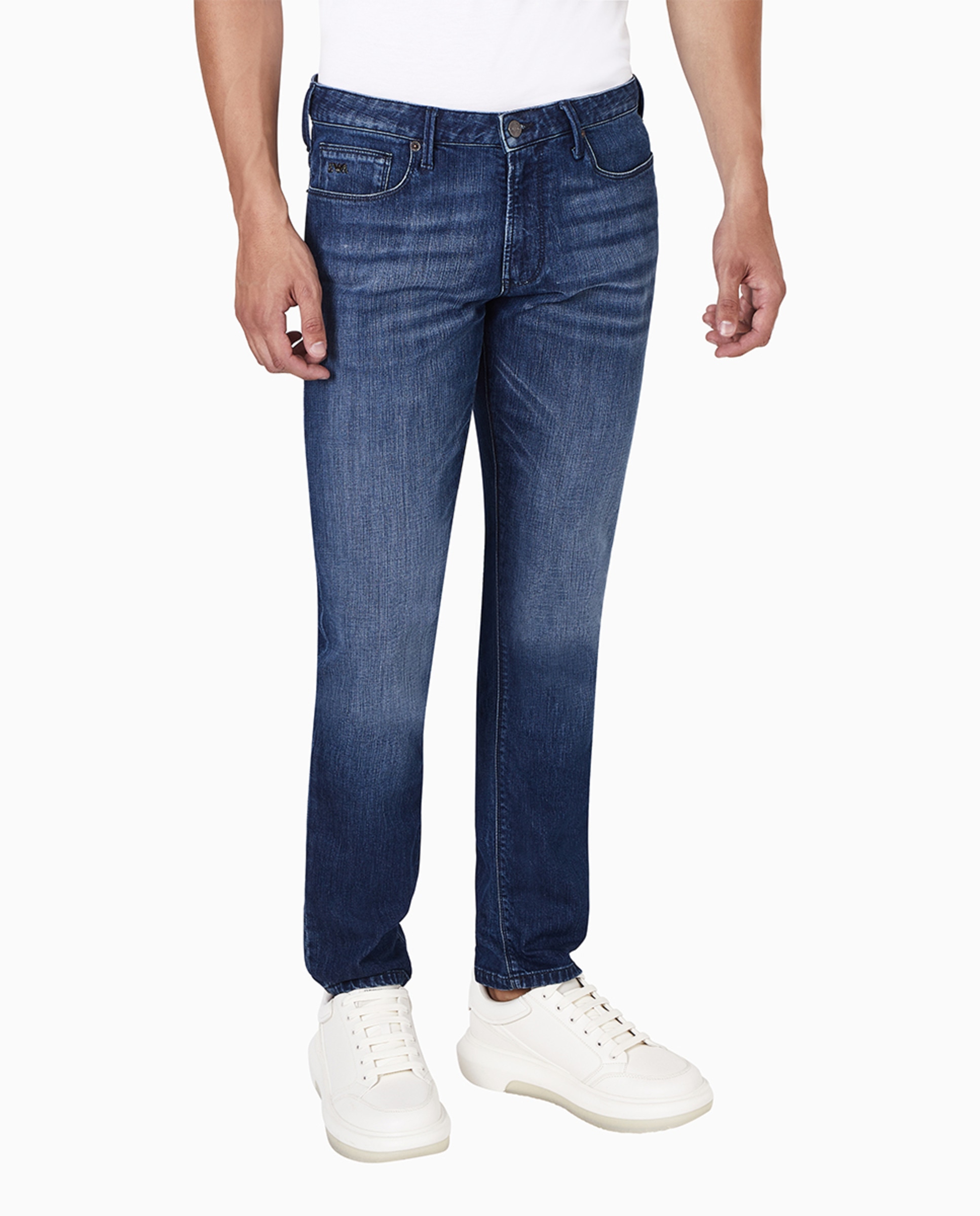 Imagem 0 de Jeans J06 Slim Fit com Lavagem e Riscas