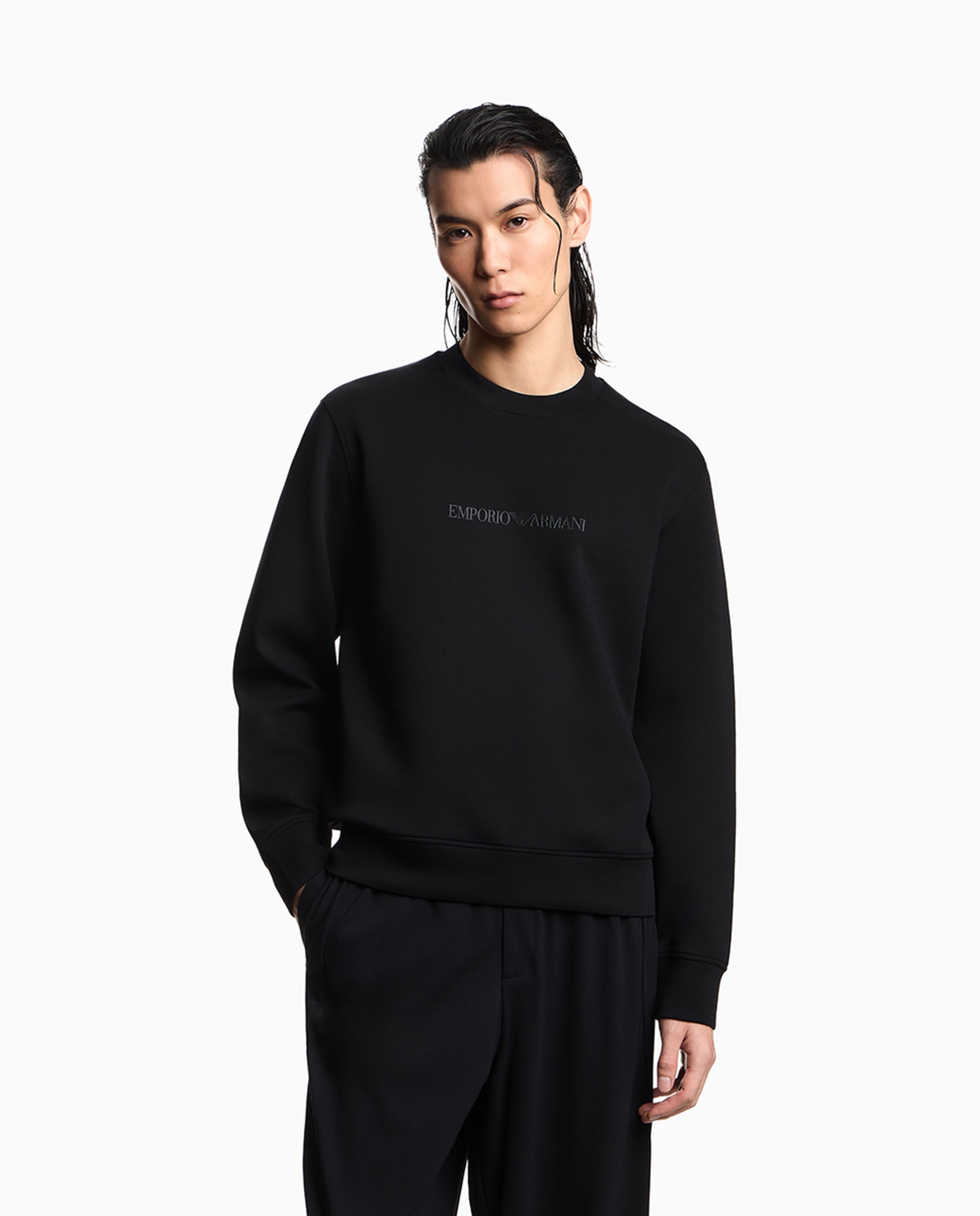 Imagem 0 de Sweatshirt de Gola Redonda com Logótipo Estampado