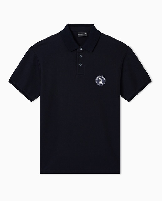 Imagem 0 de Polo Piqué de Manga Curta com Logótipo Redondo