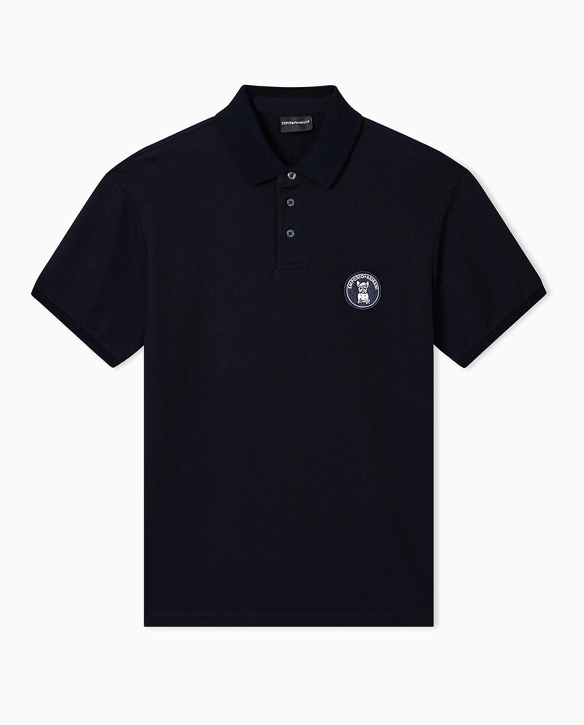 Imagem 0 de Polo Piqué de Manga Curta com Logótipo Redondo