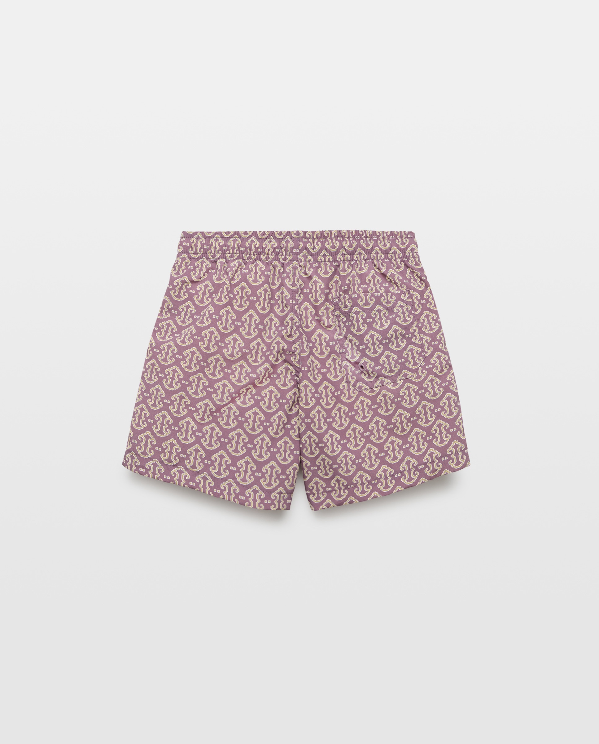 Bañador bermuda de niño étnico Morado-2