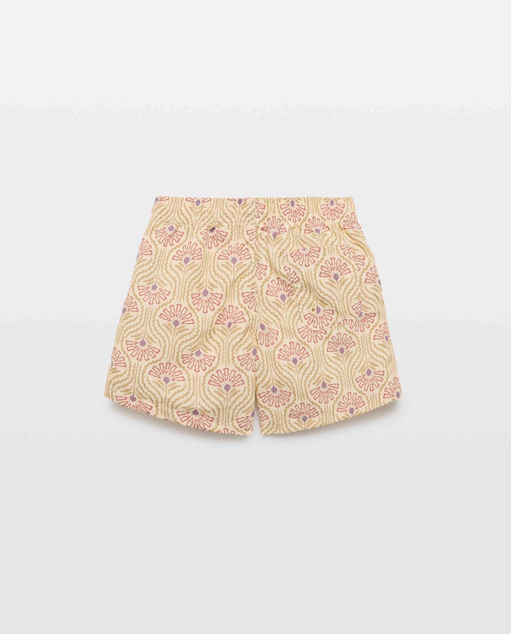 Bañador bermuda de niño palmeras 150 Vainilla-2