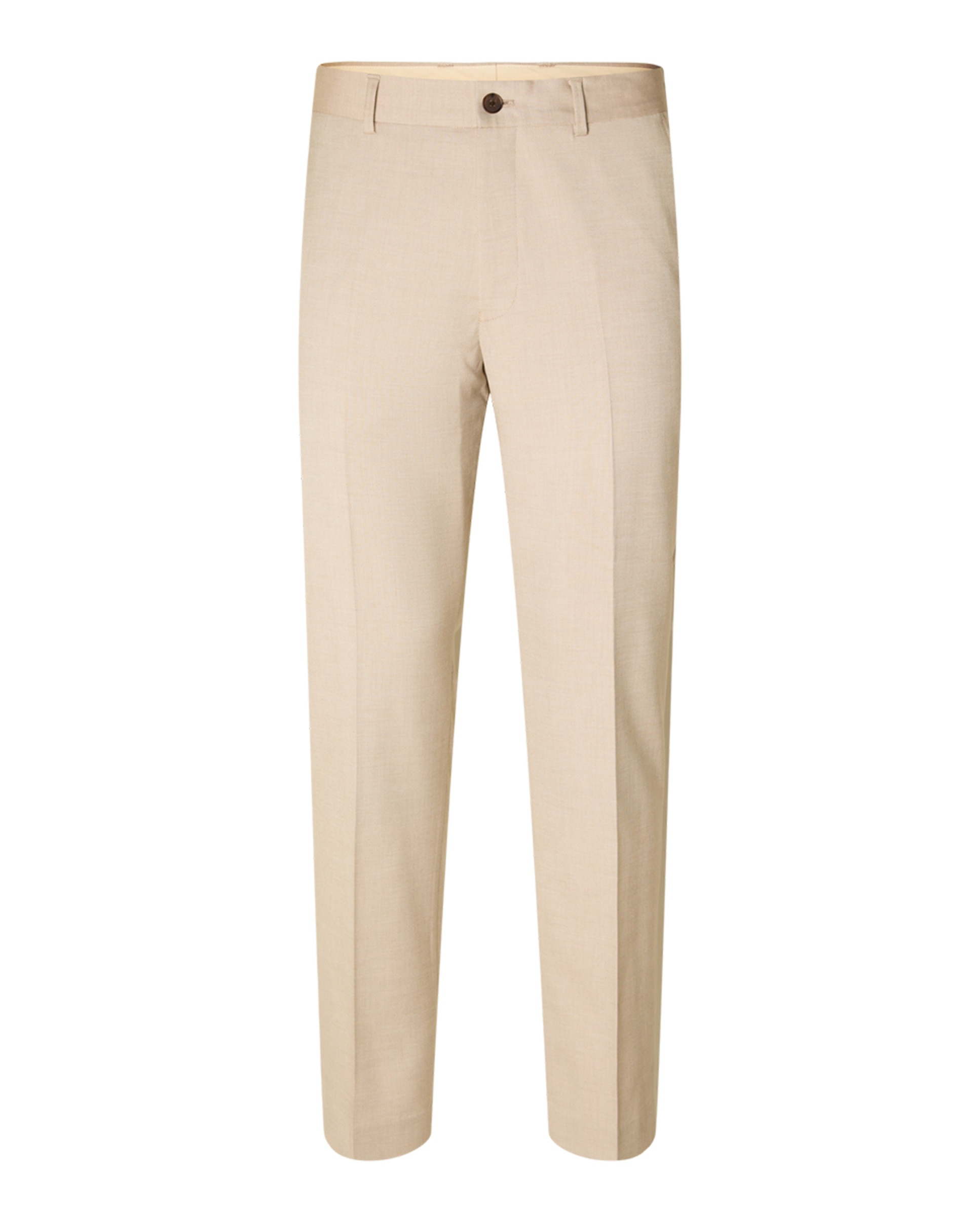 Calças de Fato Slim Fit Bege-5