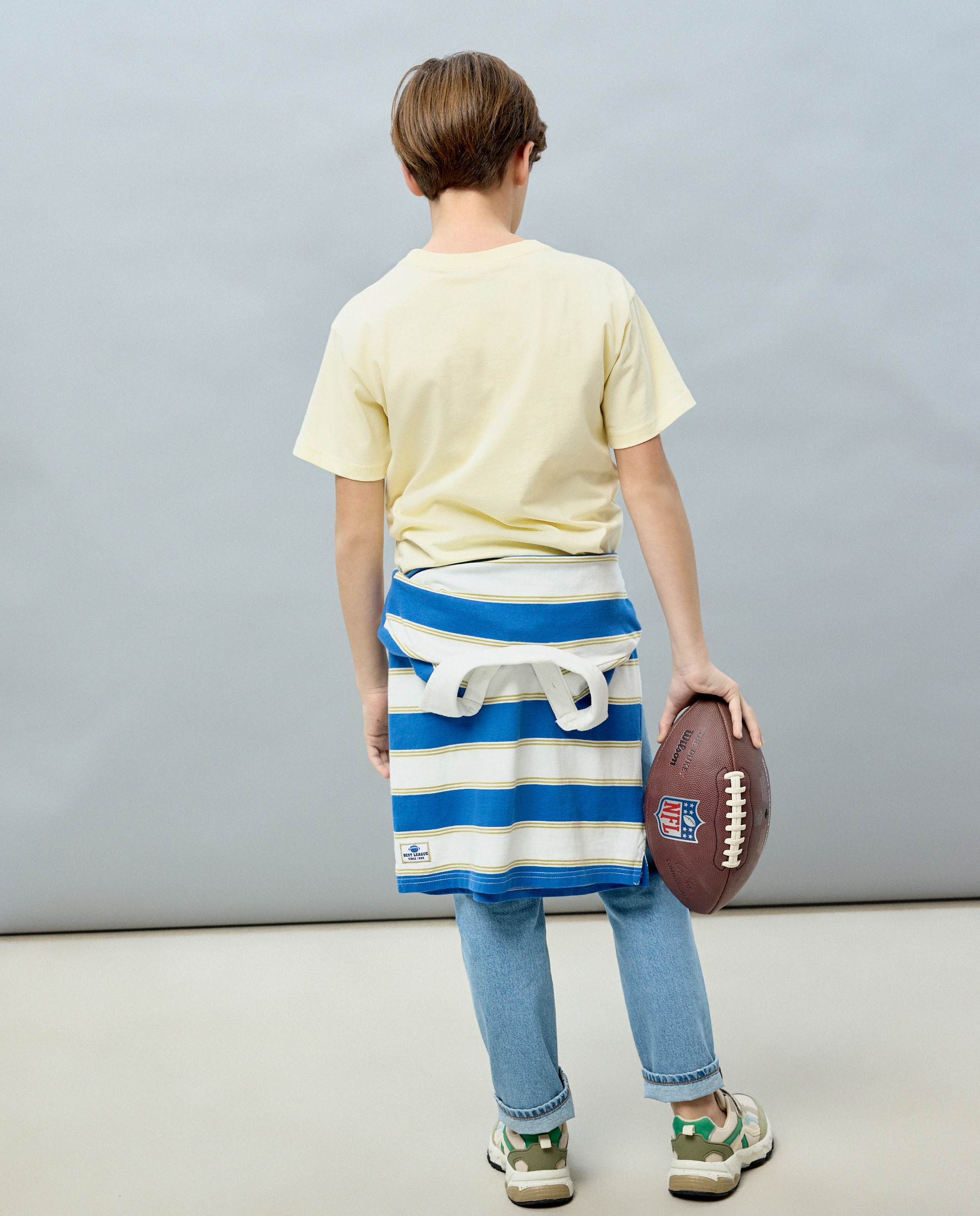 T-shirt de Manga Curta 310 Amarelo Claro-3