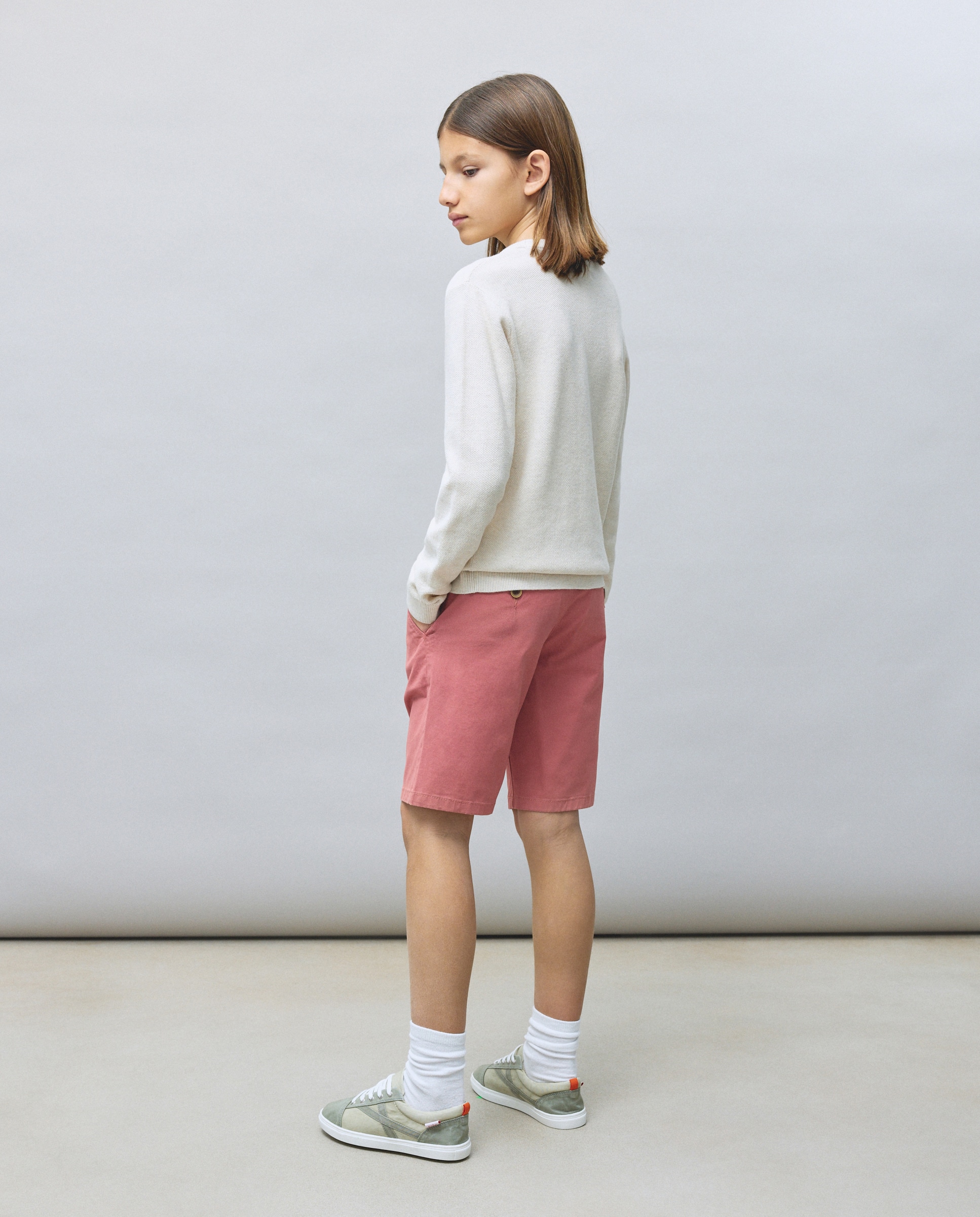 Camisola de Malha com Decote Redondo 120 Cru-3