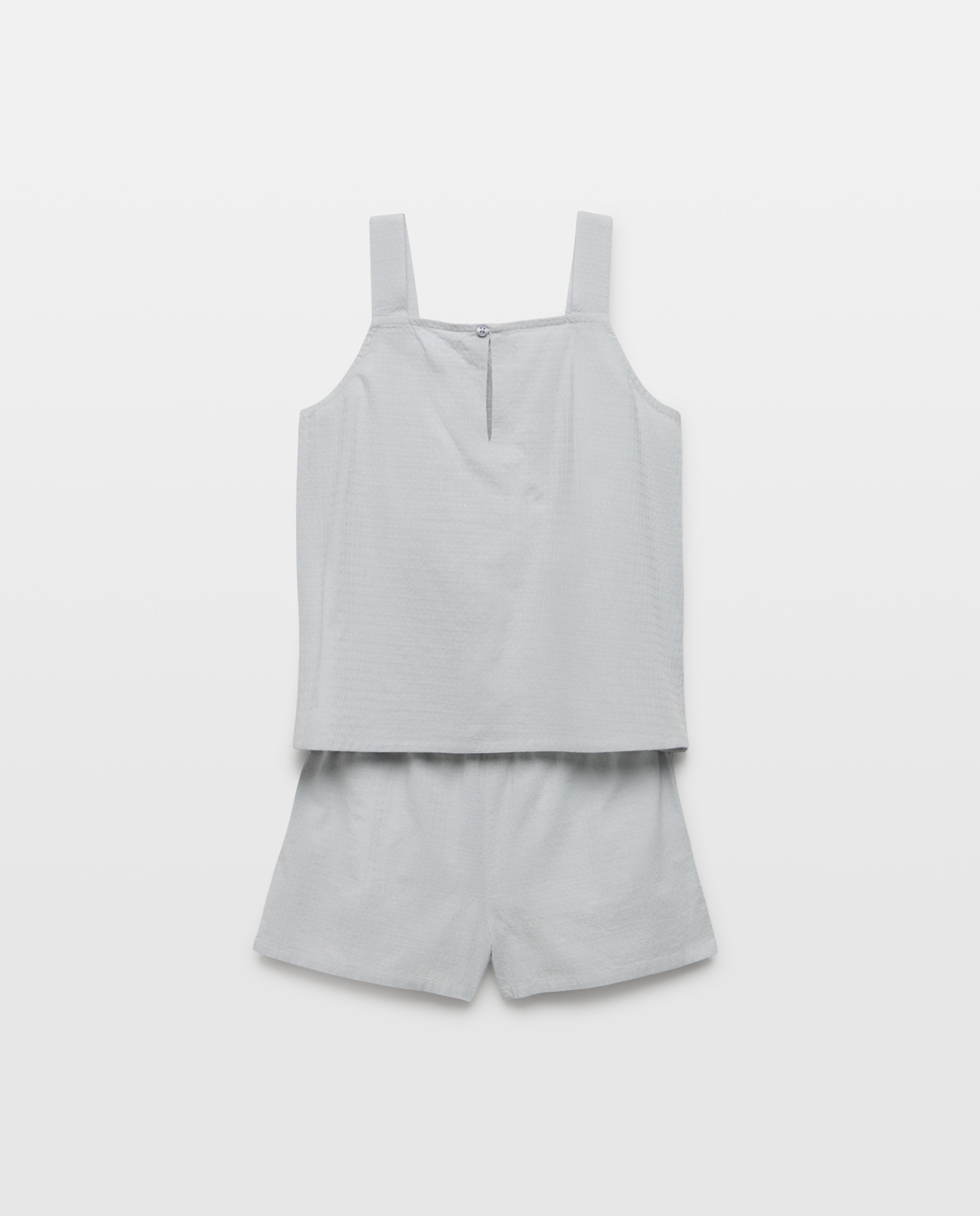 Pijama de niña con tirantes 410 Azul claro-2