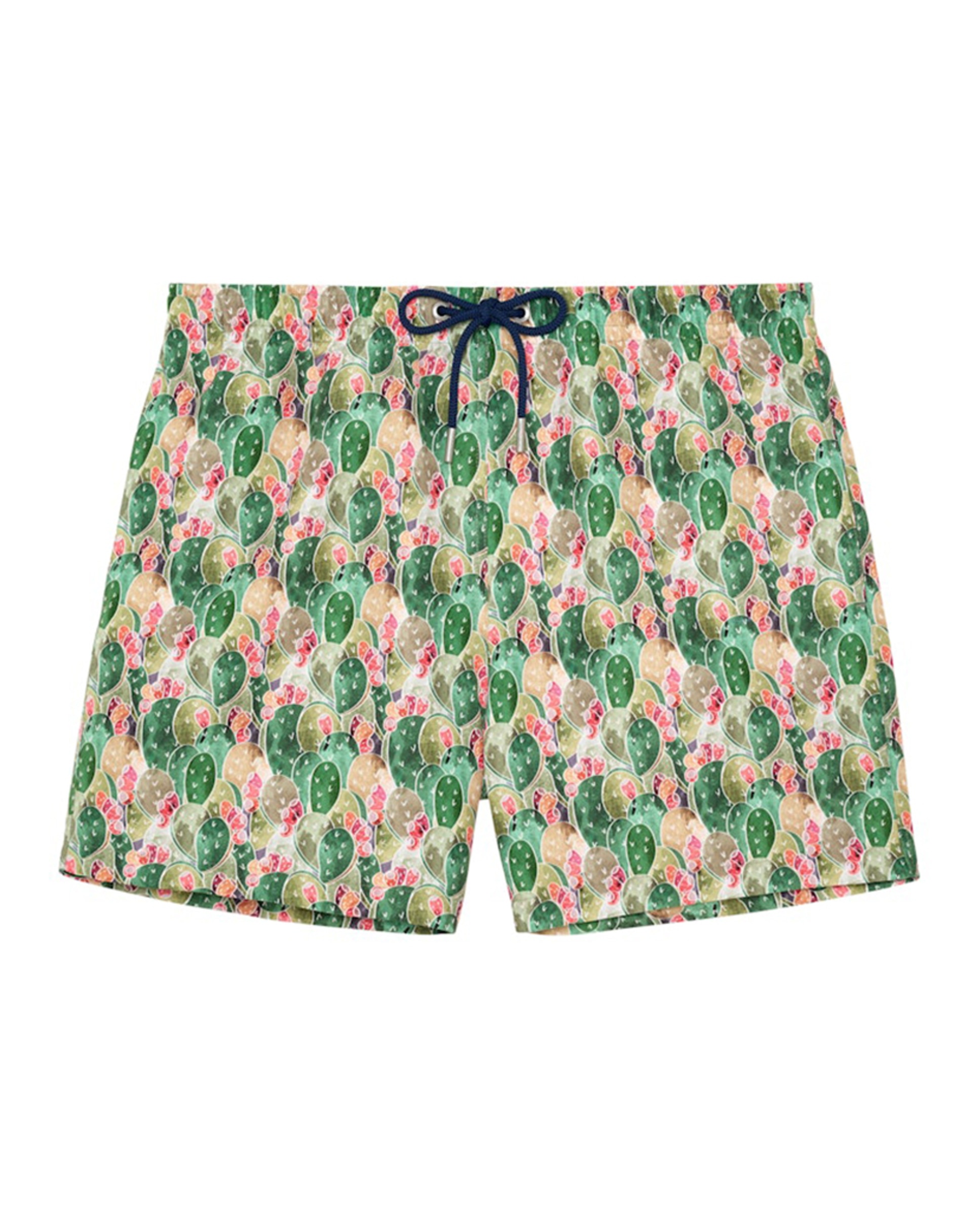 Calções de Banho com Estampado - Multicolor Verde-5