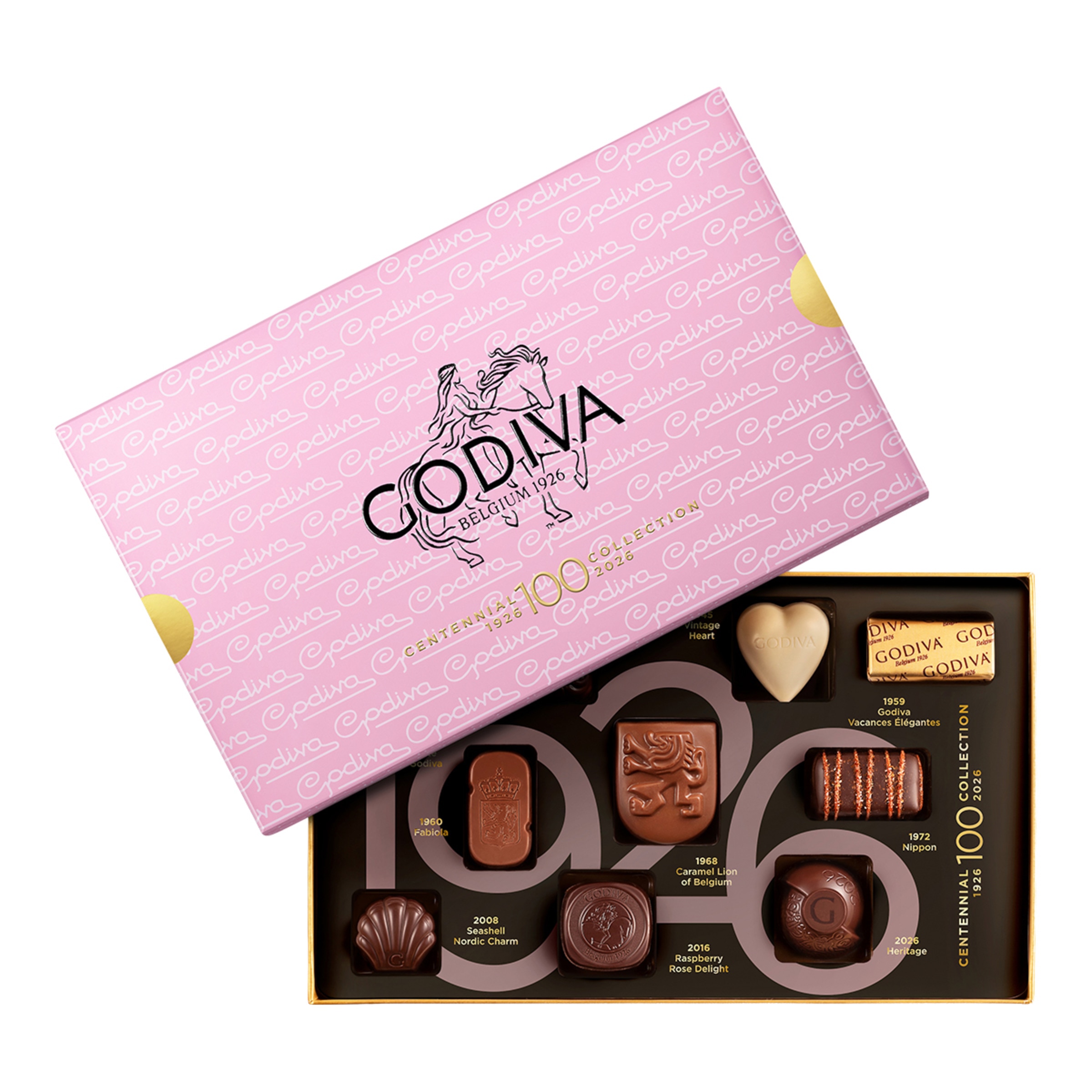 Imagen 0 de Bombones belgas colección del centenario 2026 10 piezas Godiva