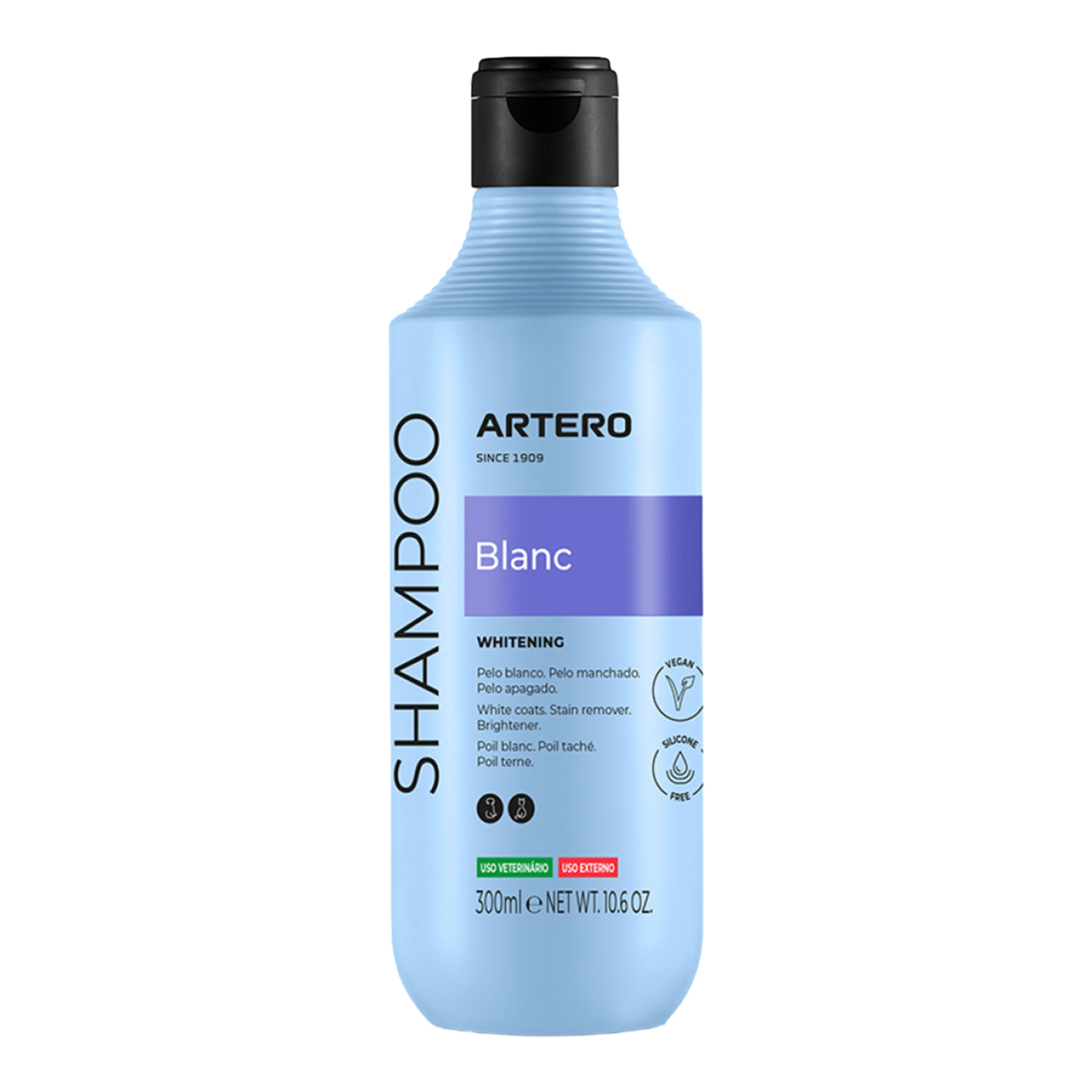 Imagen 0 de Champú para perros de pelo blanco o negro Artero Blanc 250 ml