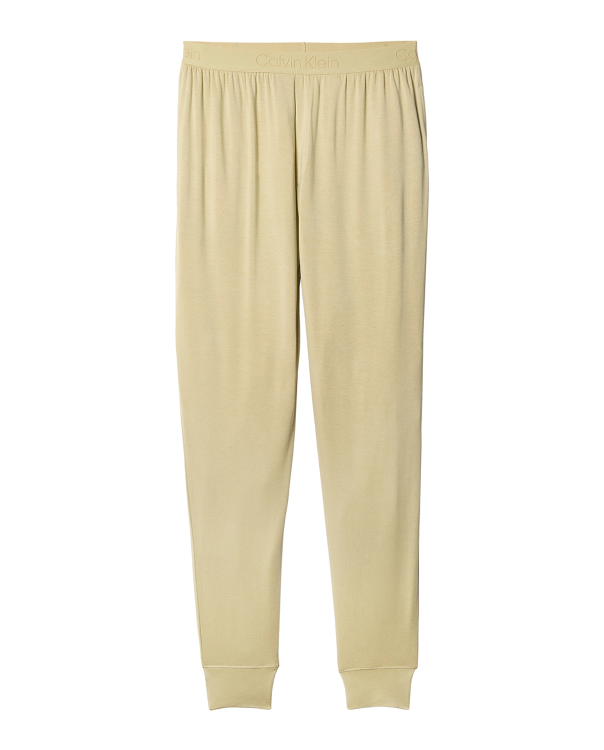 Calças Tipo Joggers de Modal Verde-claro-5