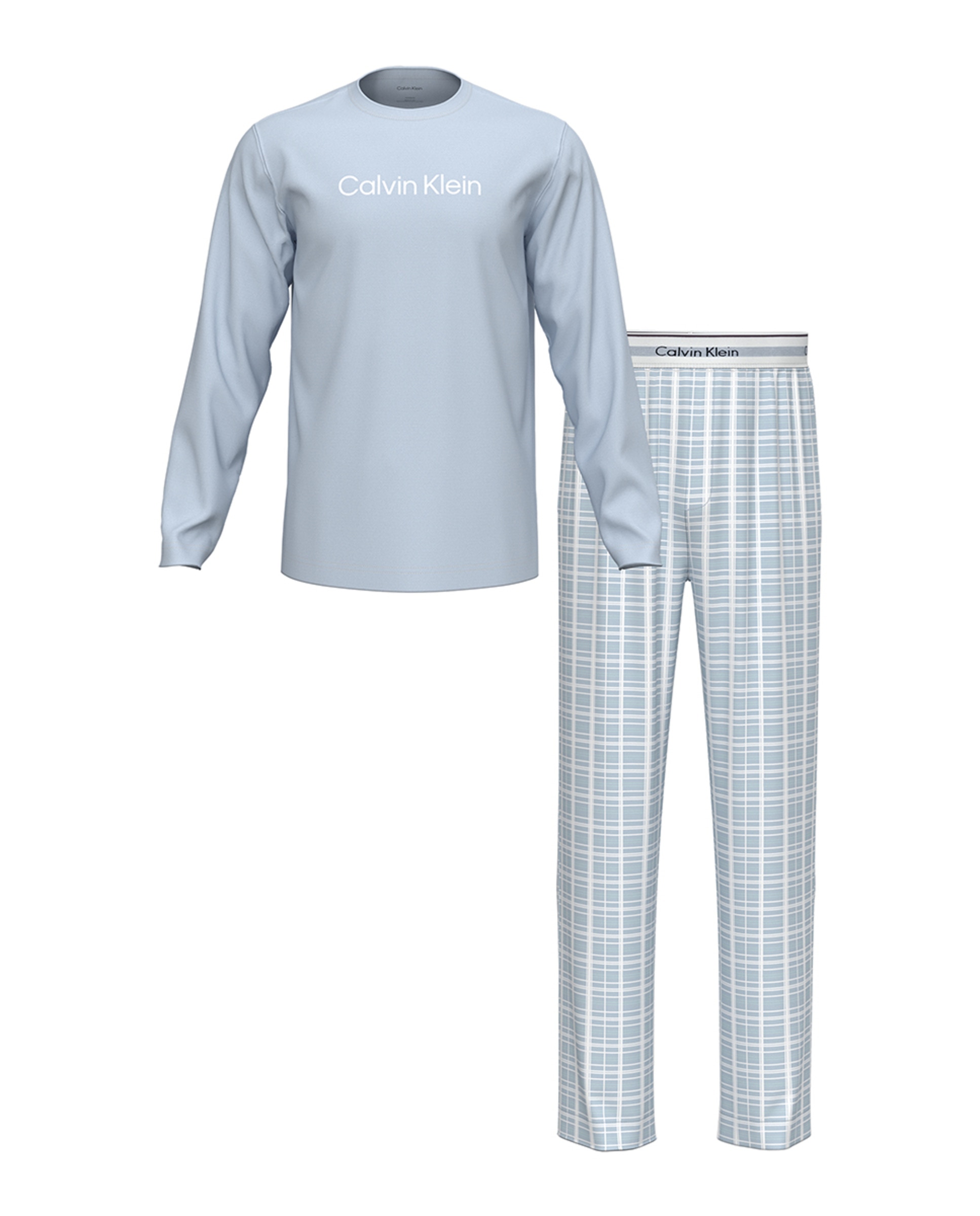 Conjunto de Pijama Azul-claro-5
