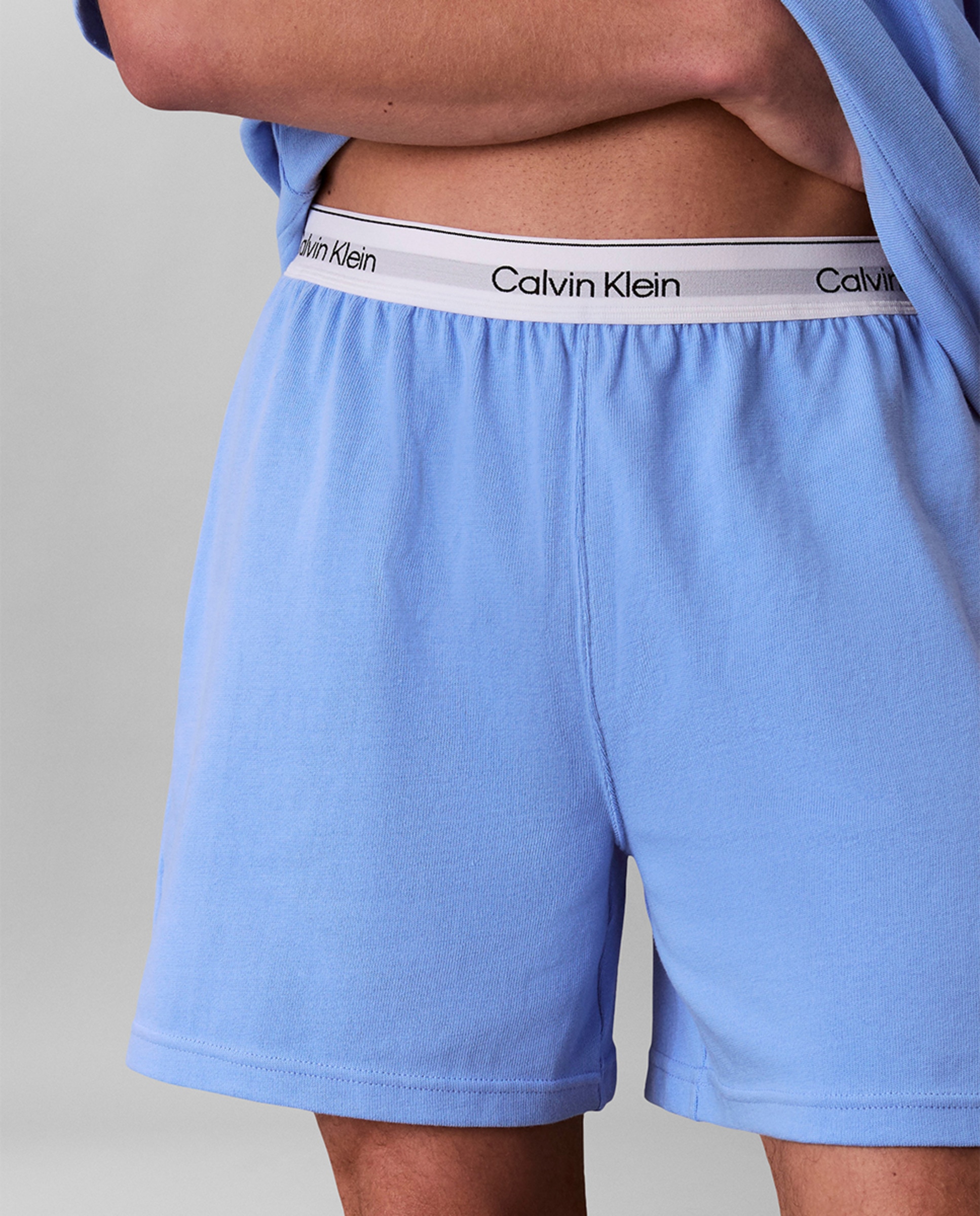 Conjunto de Pijama Curto Azul-3