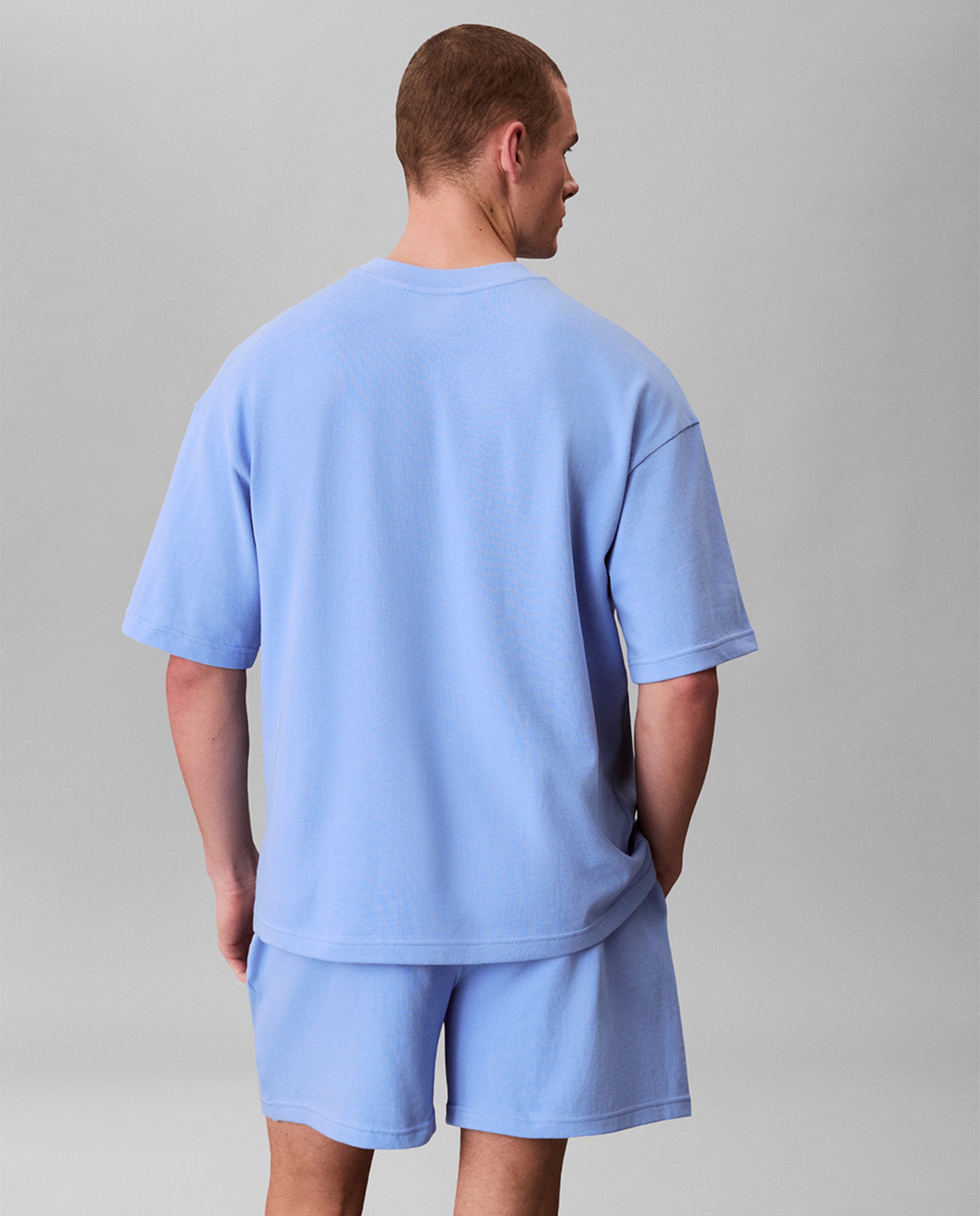 Conjunto de Pijama Curto Azul-2