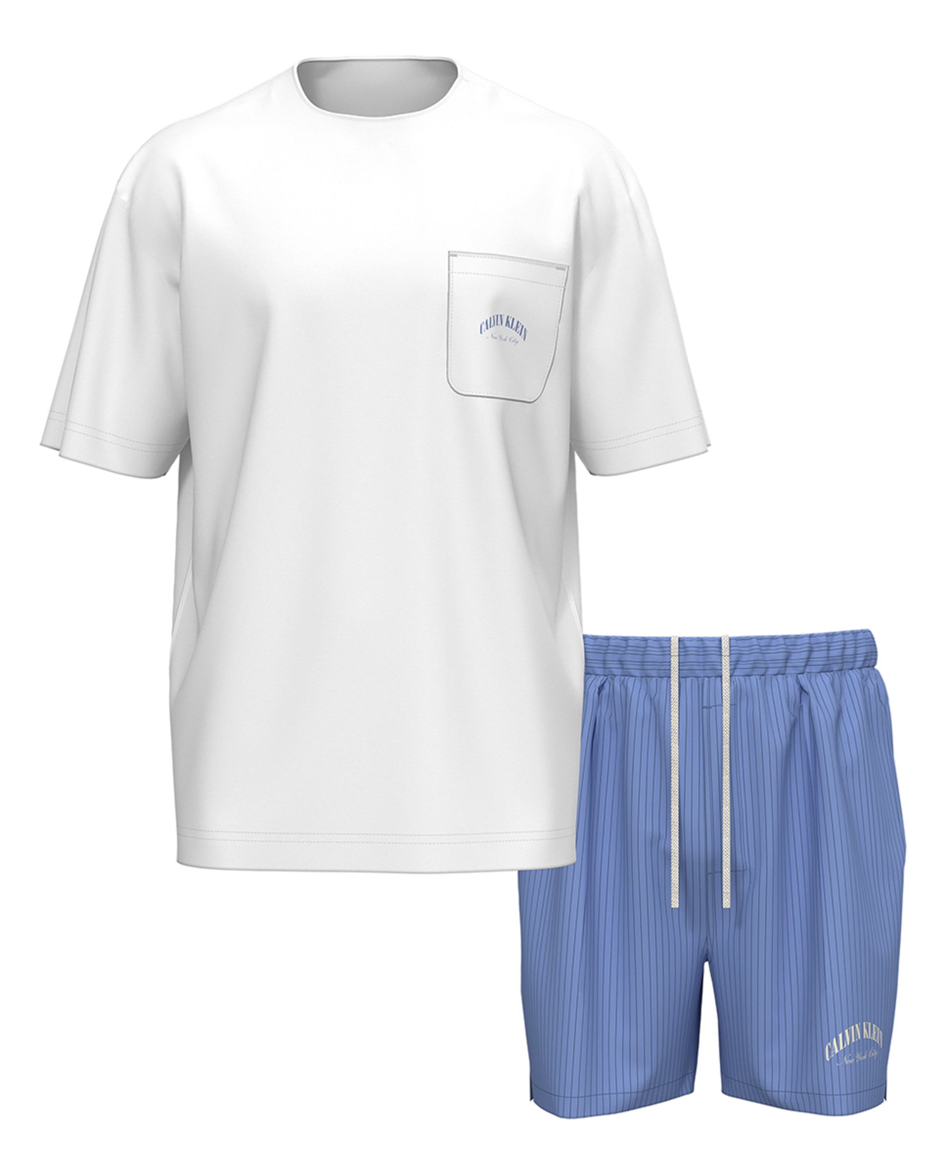 Conjunto de Pijama Curto Branco-5