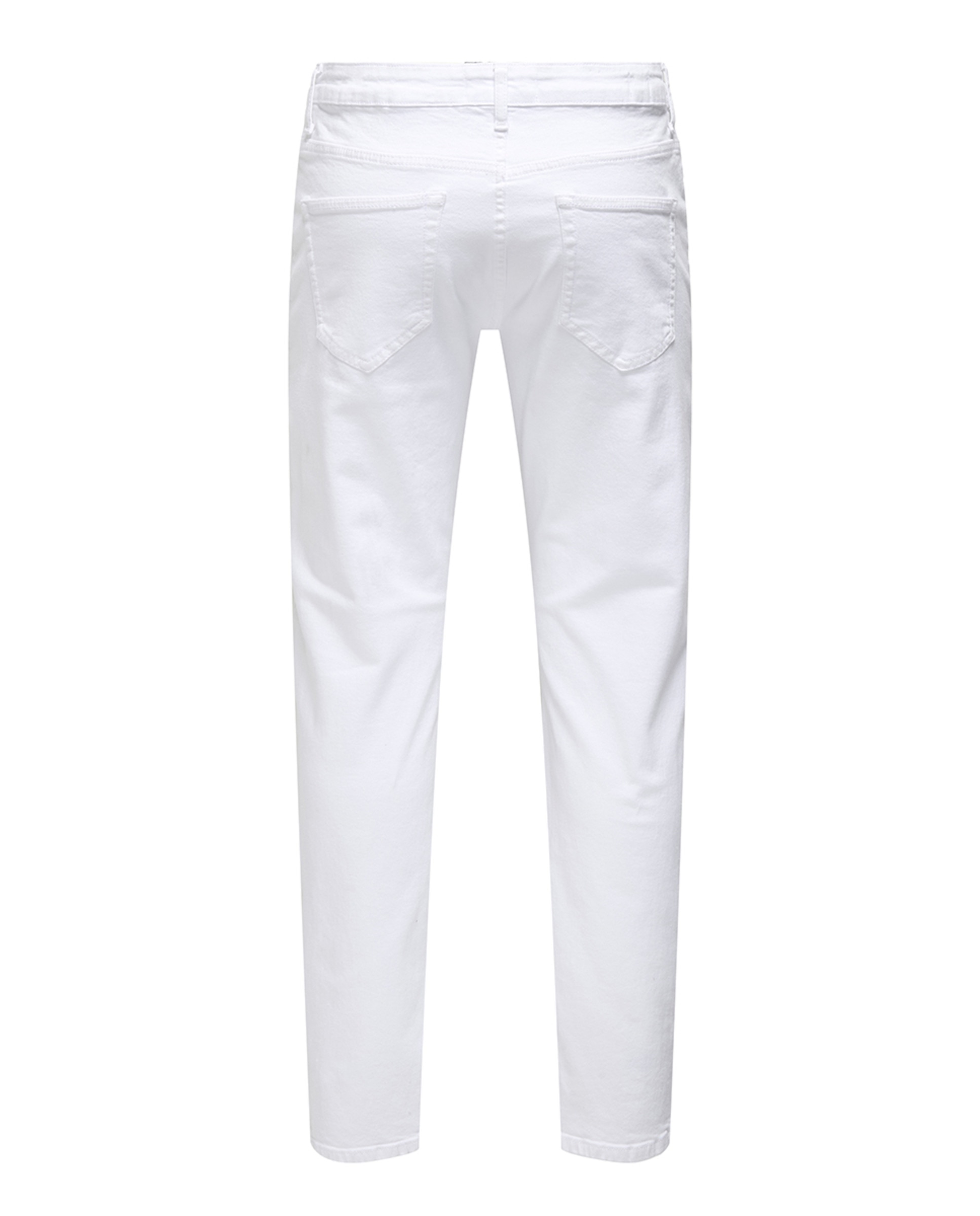 Calças Regular Fit Branco-4