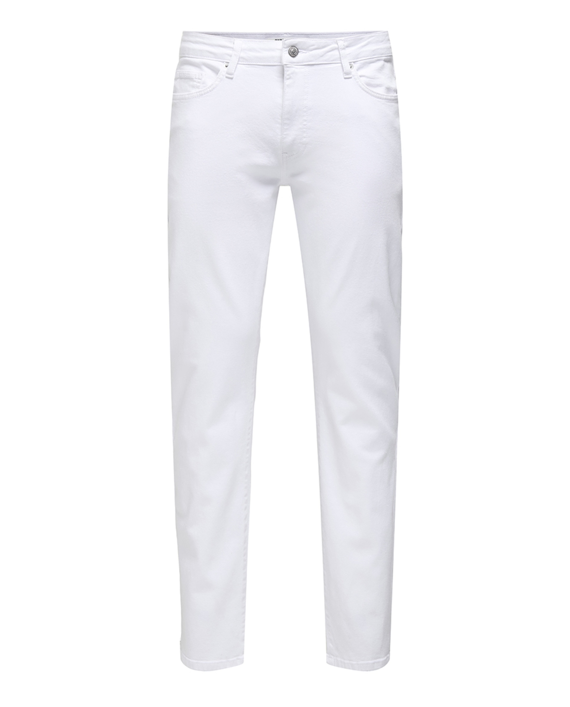 Calças Regular Fit Branco-3