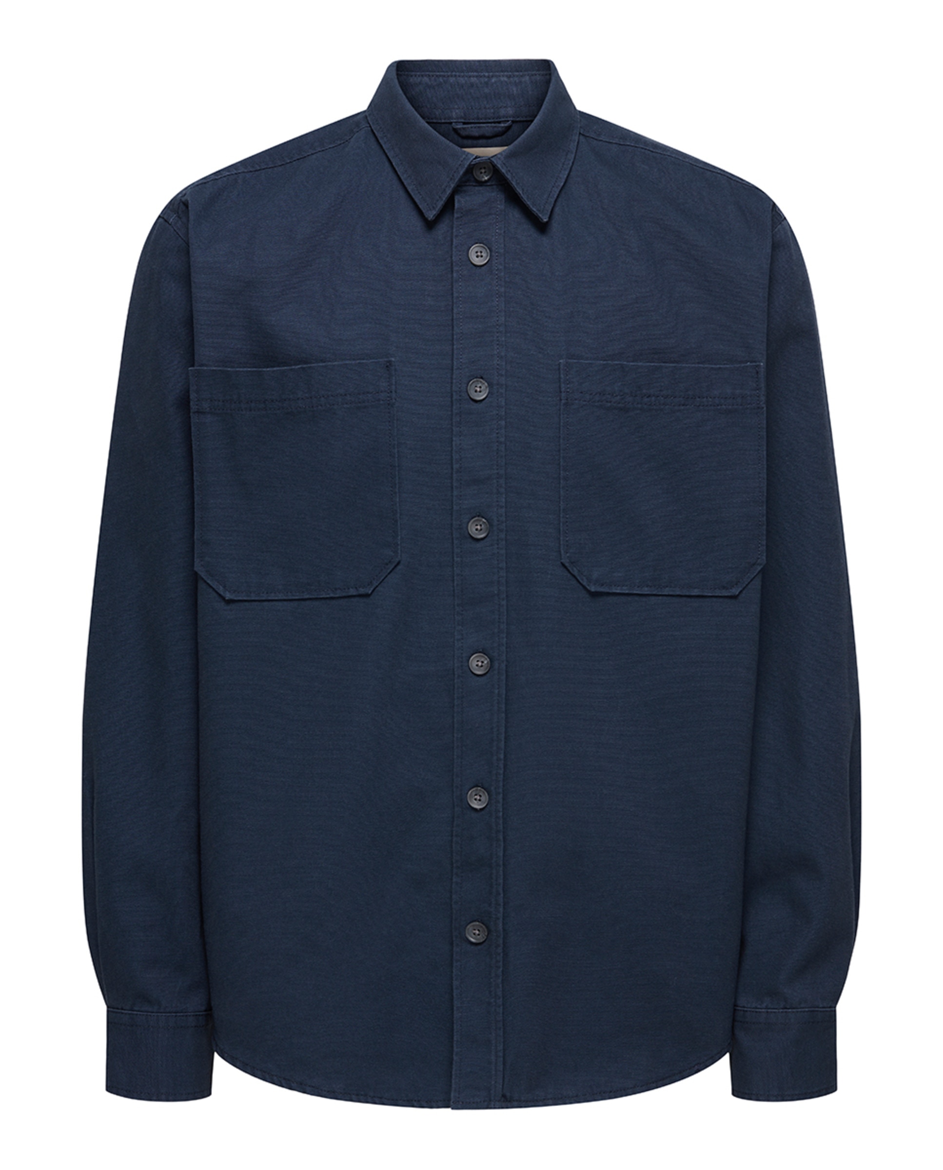 Sobrecamisa de hombre relaxed fit. 100% algodón. - Only & Sons - Azul Azul-3