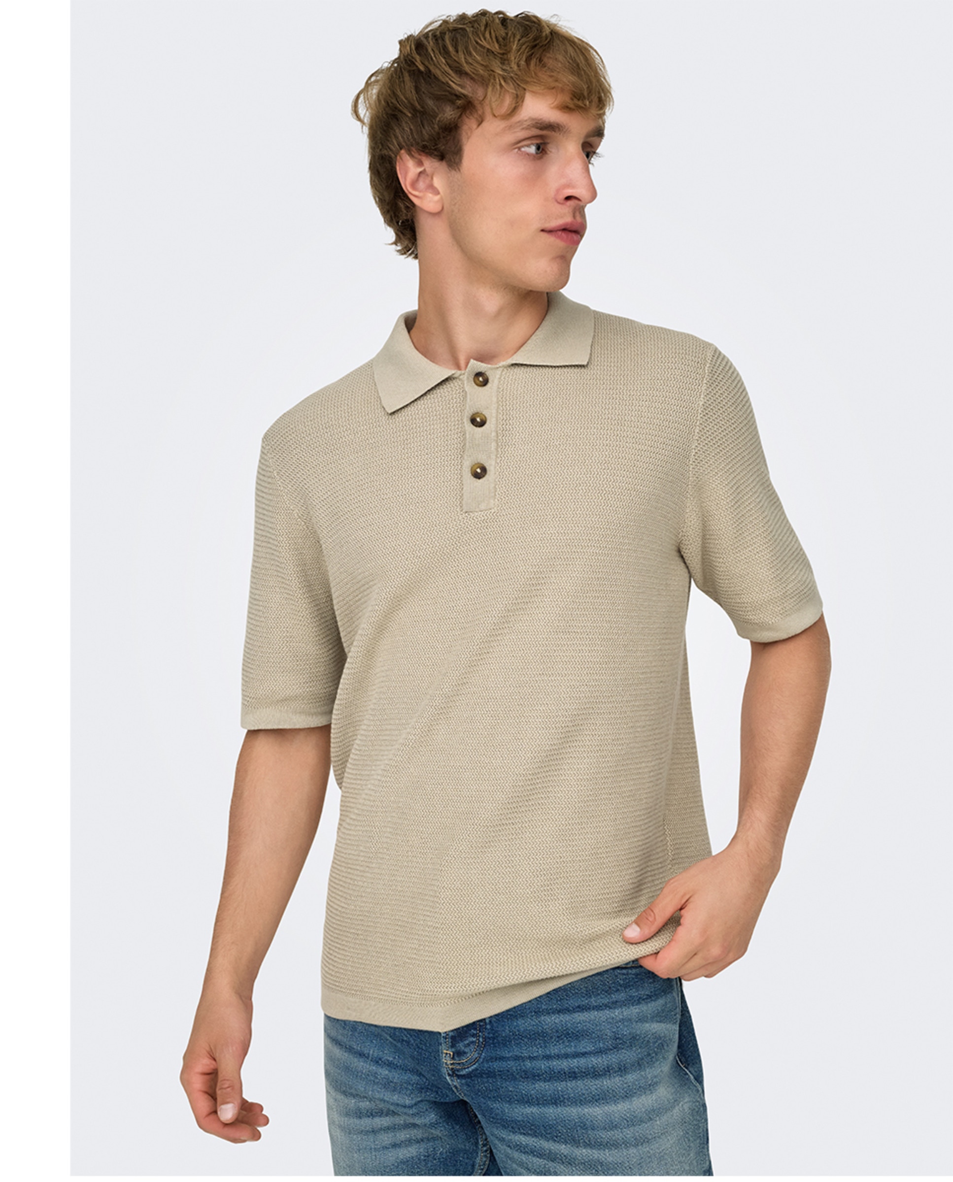 Imagem 0 de Polo de Malha Regular Fit com Manga Curta