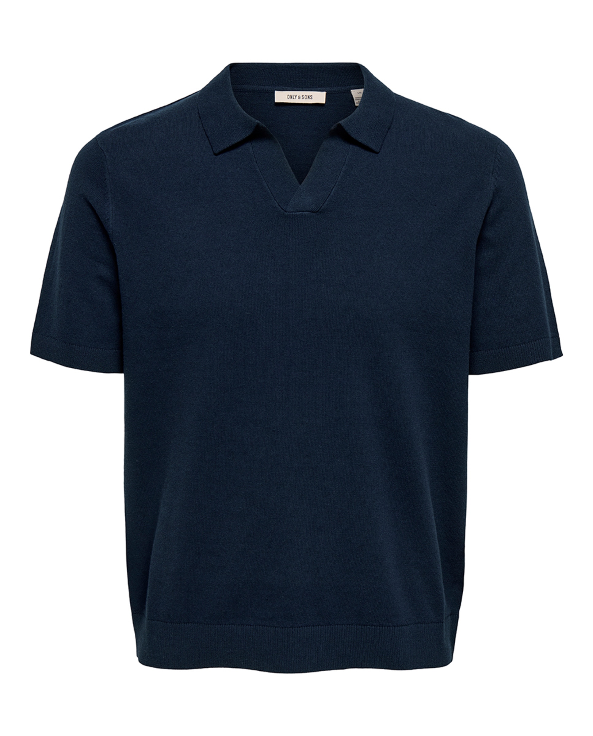 Polo de Malha Regular Fit com Manga Curta Preto-4