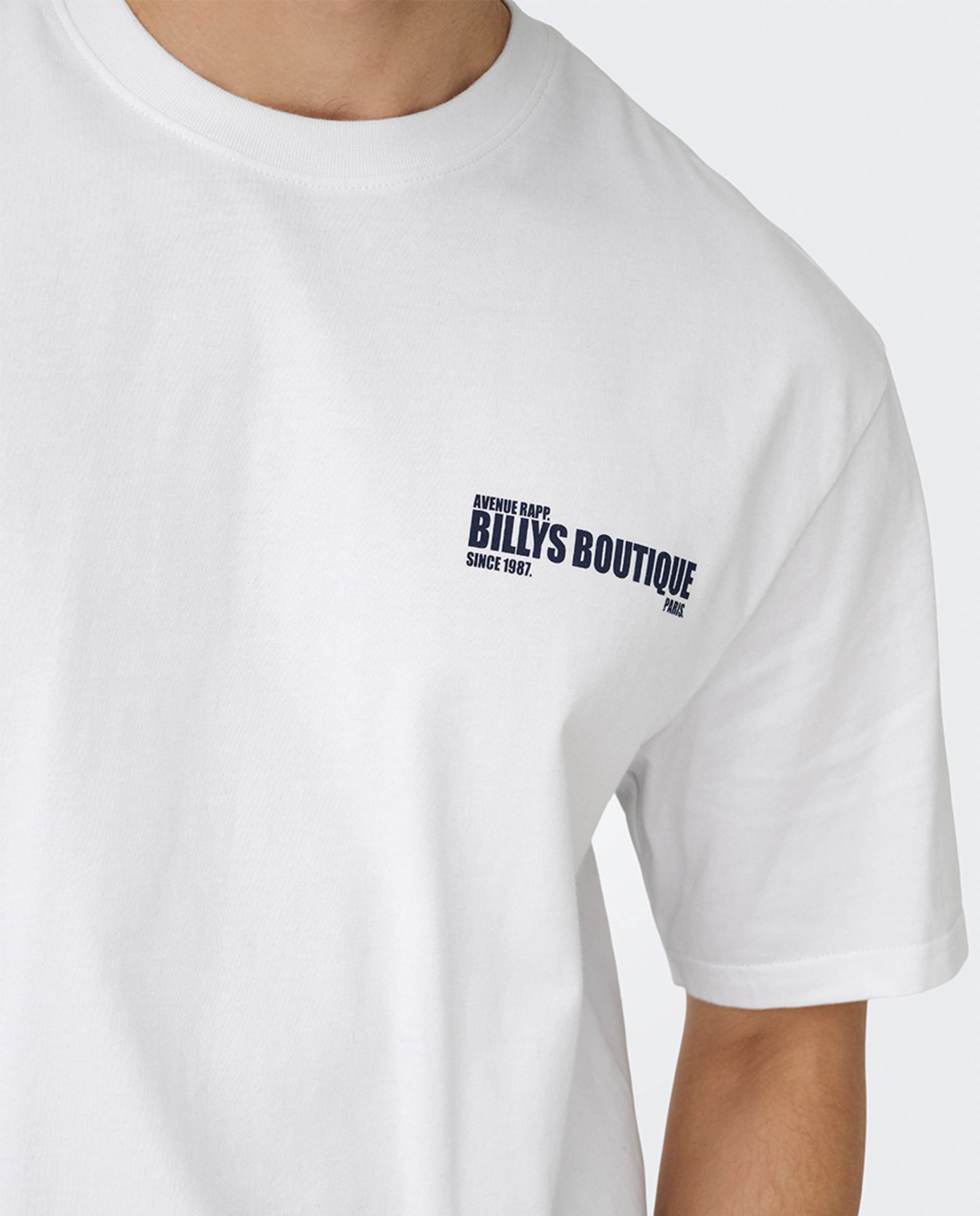 T-shirt Relaxed Fit com Manga Curta 100% Algodão Branco-3