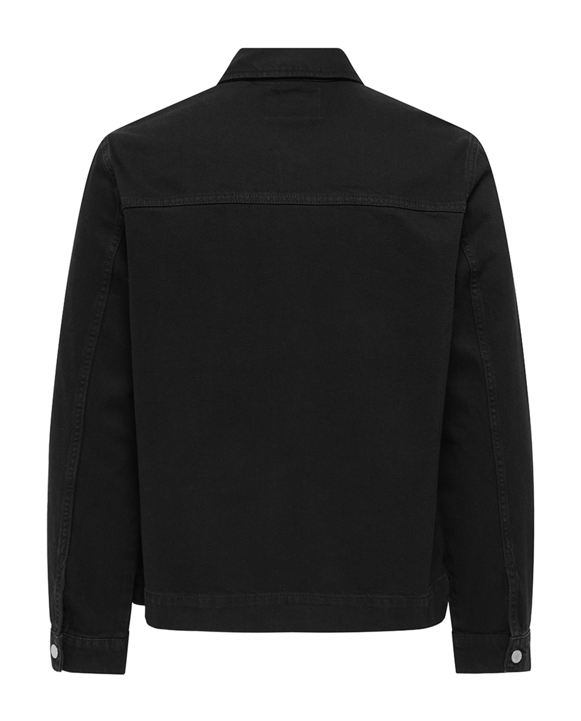 Casaco de Ganga 100% Algodão Preto-5