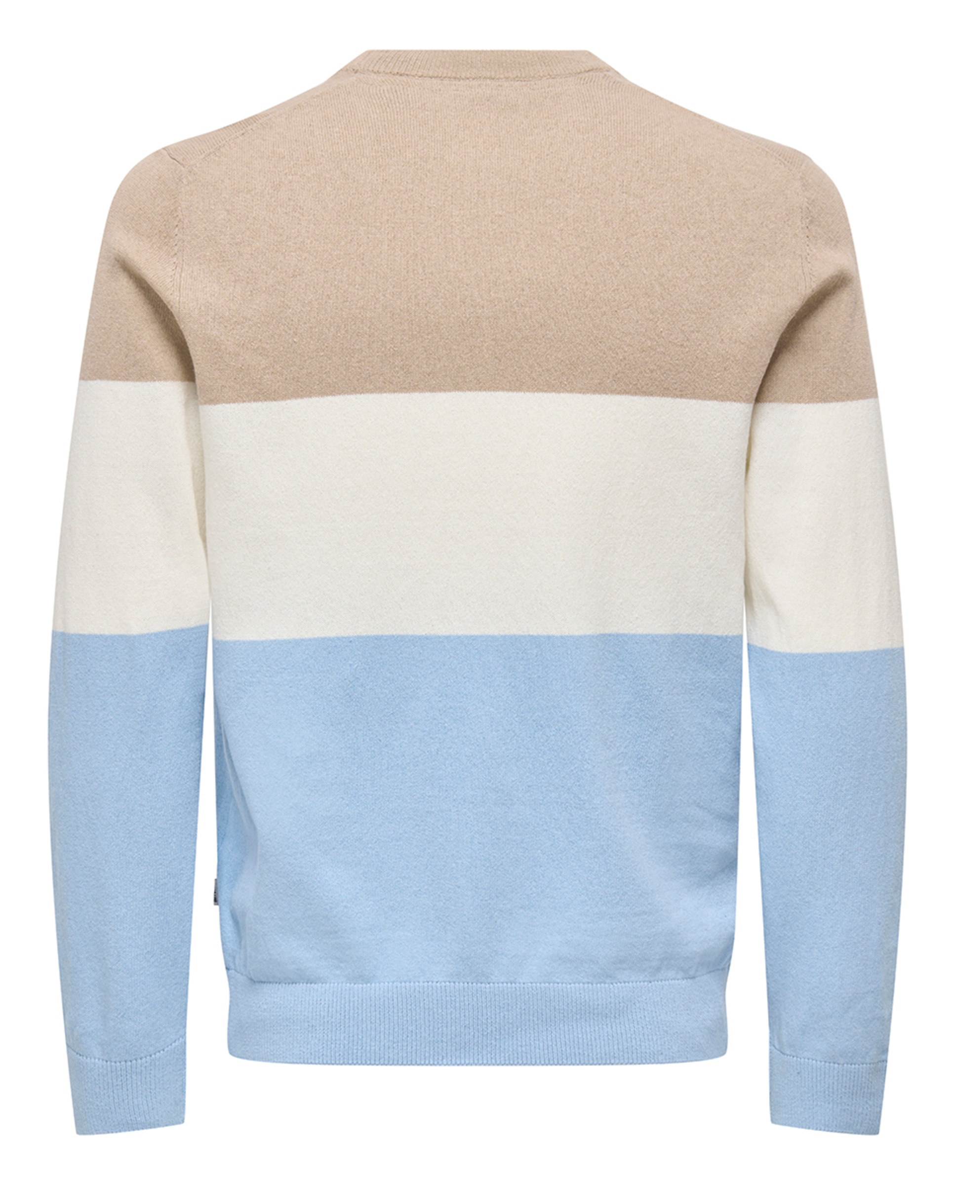 Camisola de Malha Regular Fit com Gola Redonda Azul-5