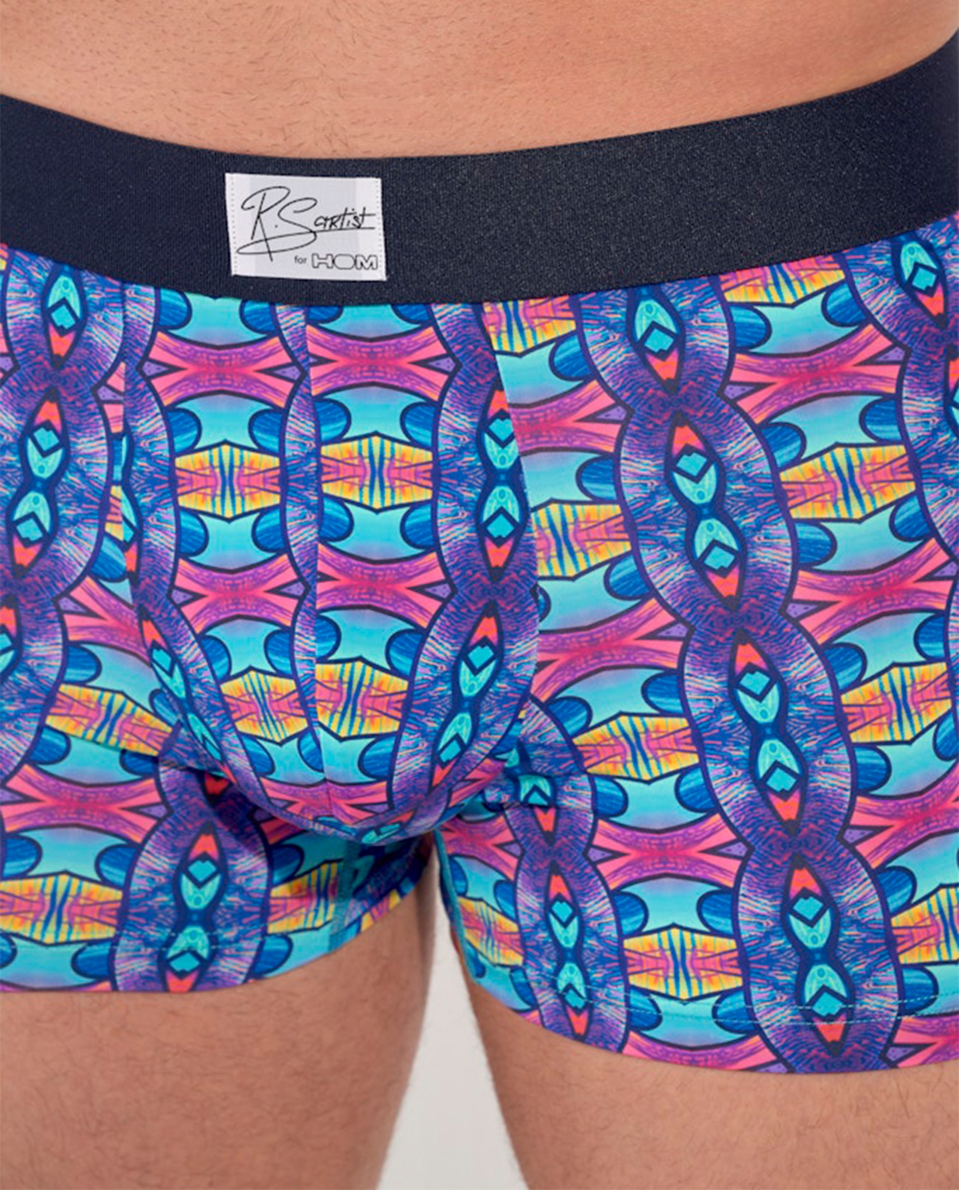 Boxers Fechados em Modal e Algodão Estampados Multicolor-4