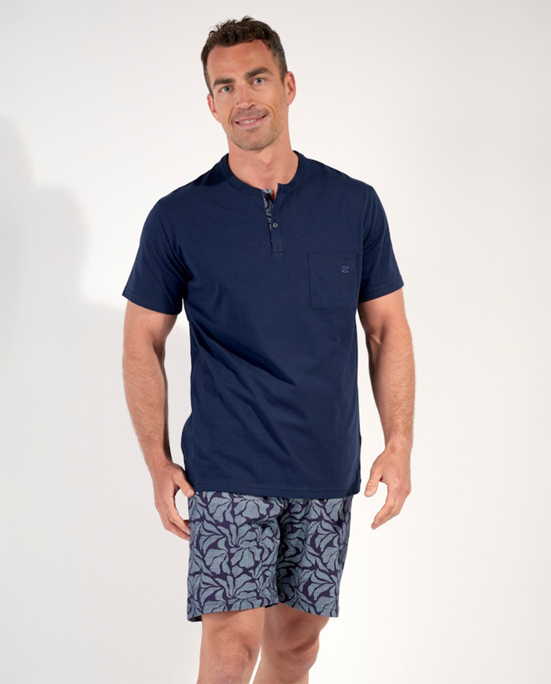 Imagem 0 de Pijama de Malha Curto com Estampado