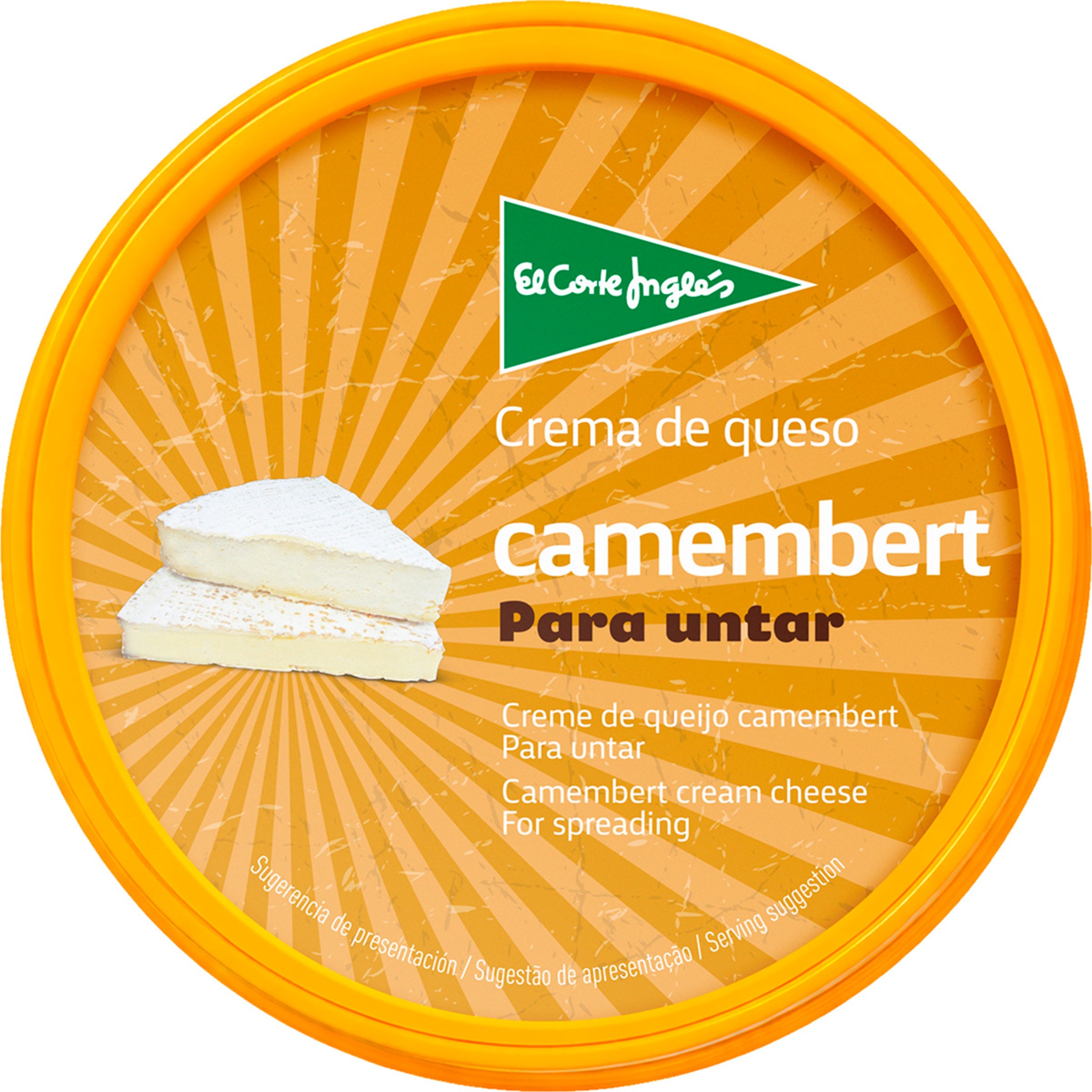 Creme de Queijo Camembert para Barrar embalagem 125 g