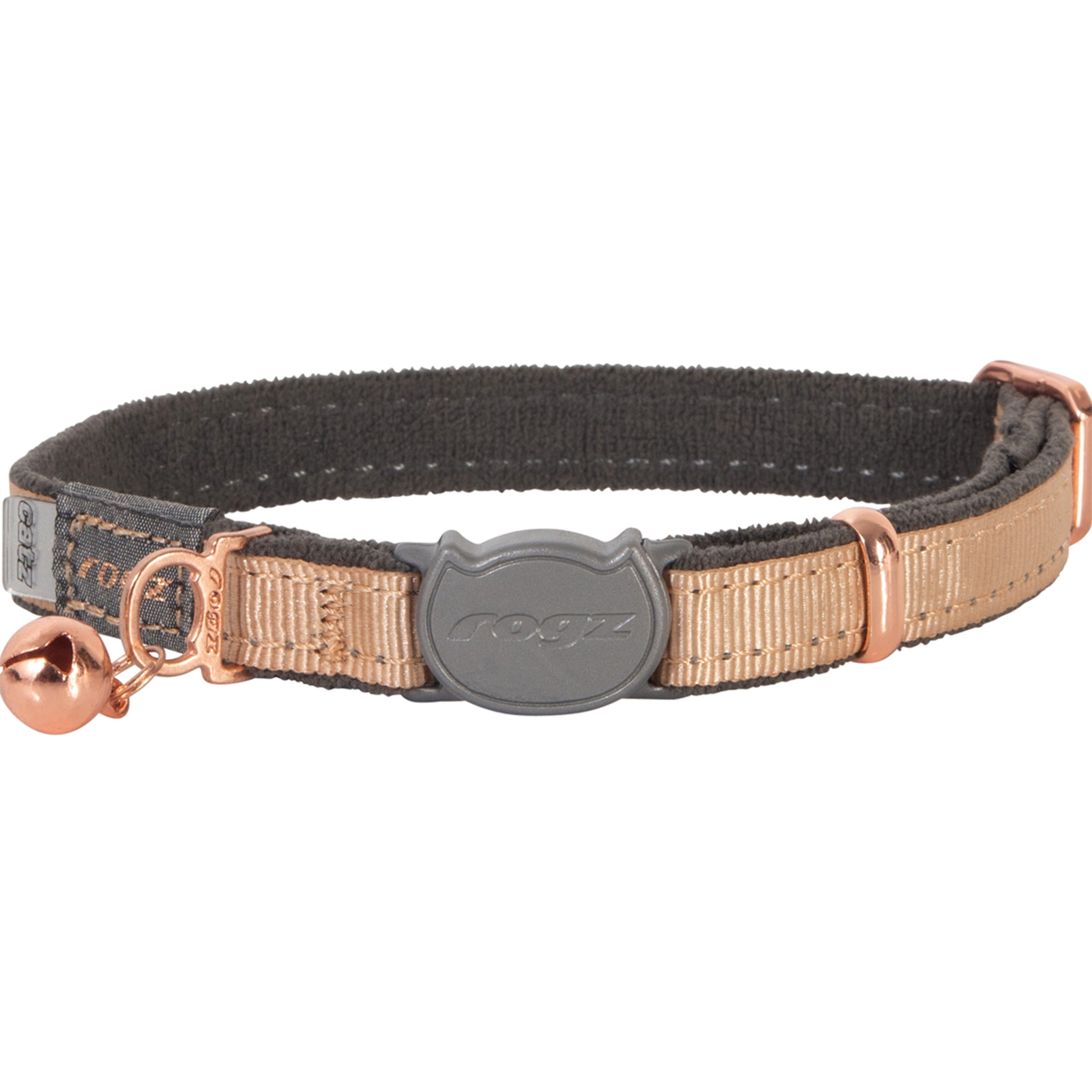 Coleira para Gato Urban Dourado embalagem 1 unidade