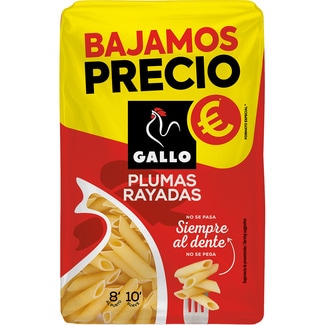 macarrones plumas rayadas paquete 400 g - Gallo