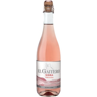 sidra rosé achampanada semi seca botella 75 cl - El Gaitero