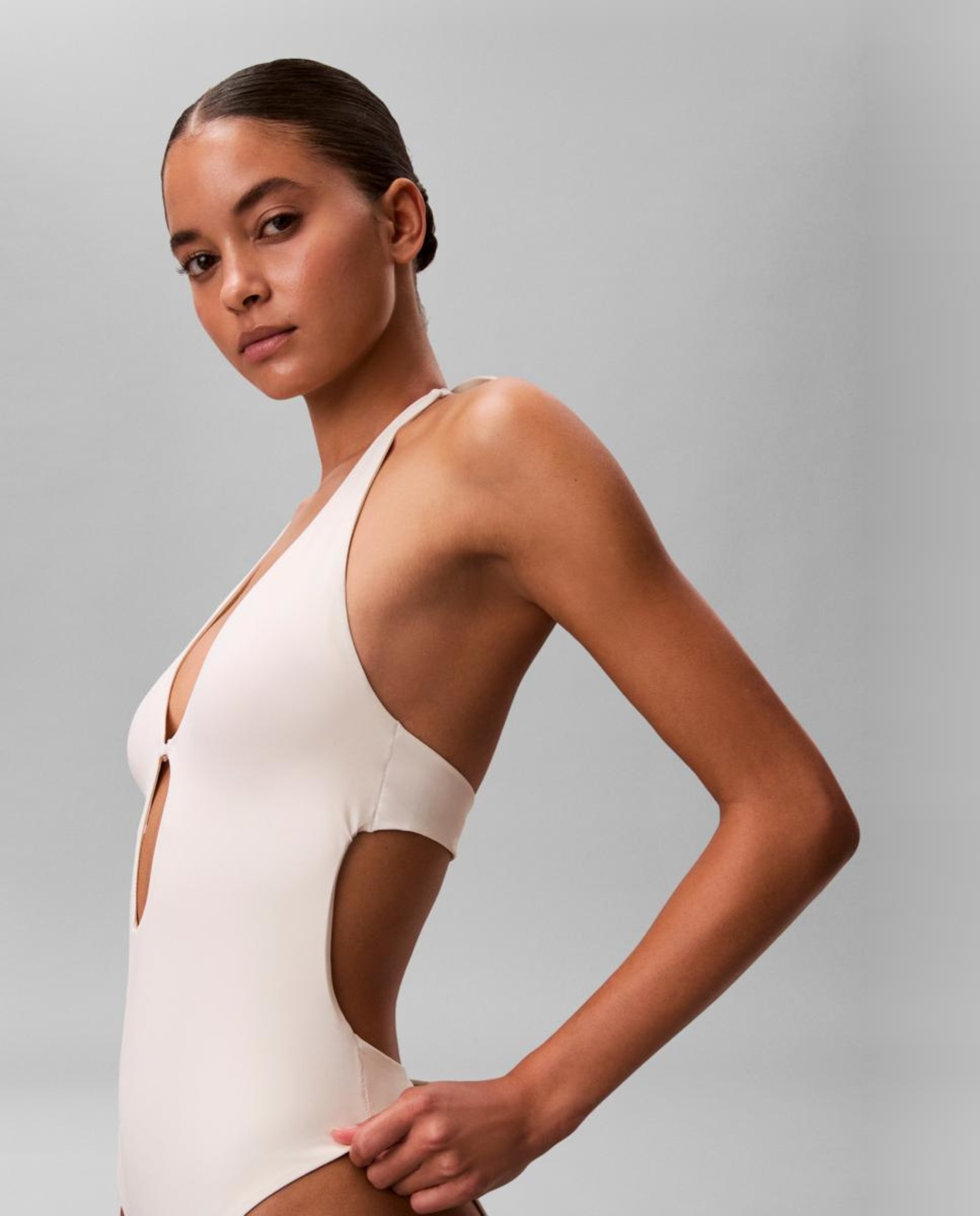 Fato de Banho Halter Creme-8