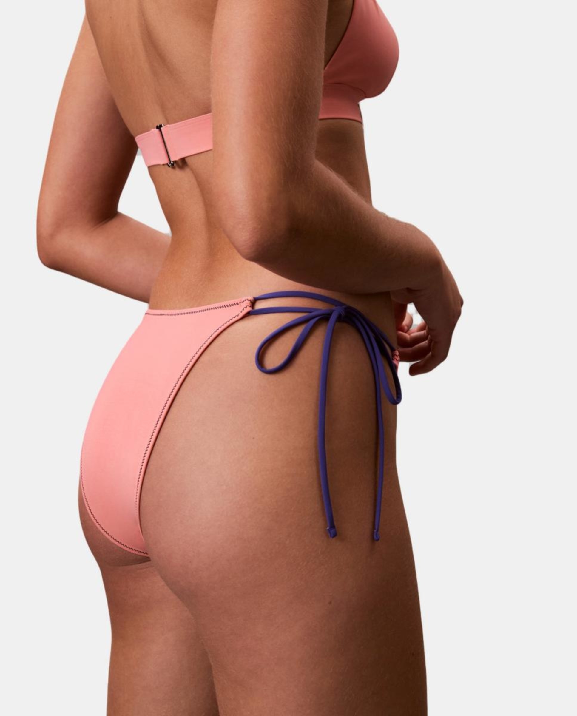 Parte de Baixo de Biquíni com Laço Rosa-4