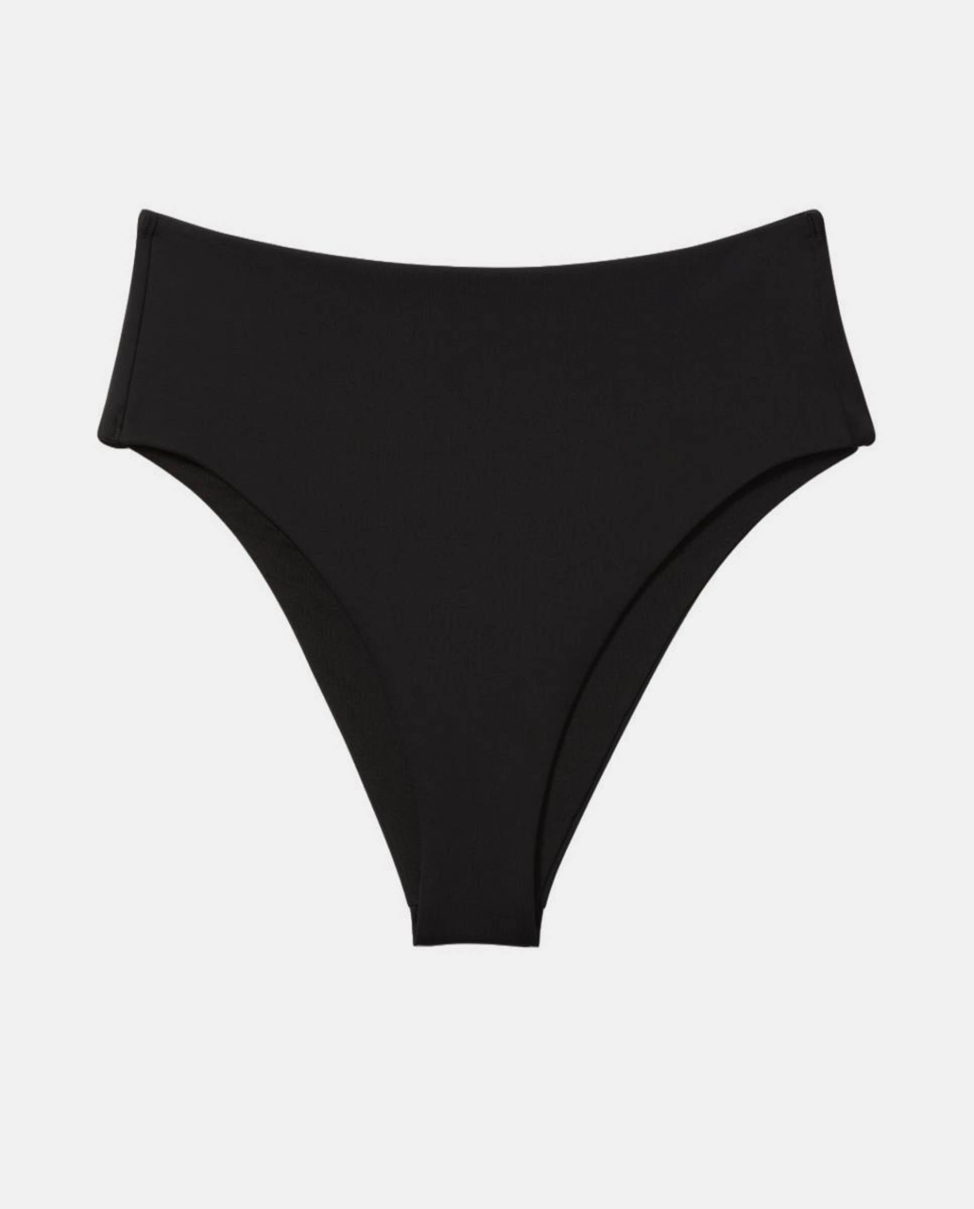 Parte de Baixo de Biquíni com Cintura Subida Preto-5
