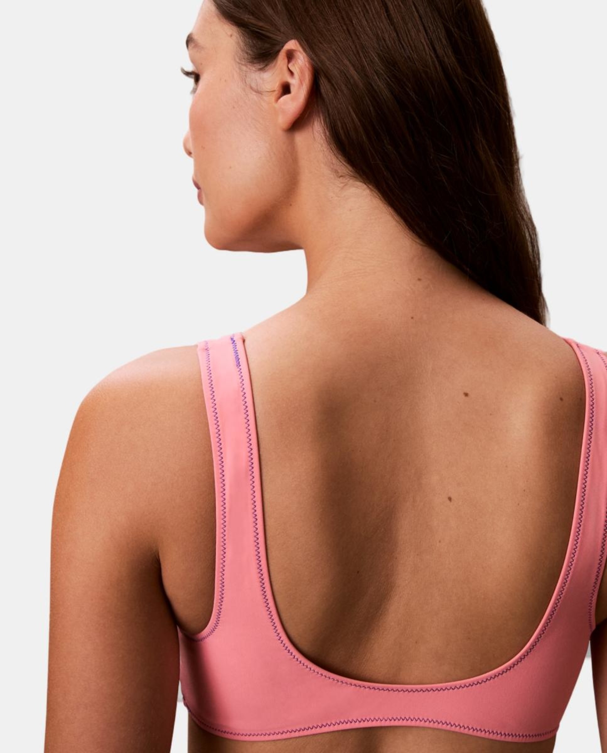 Parte de Cima de Biquíni Bralette Rosa-3