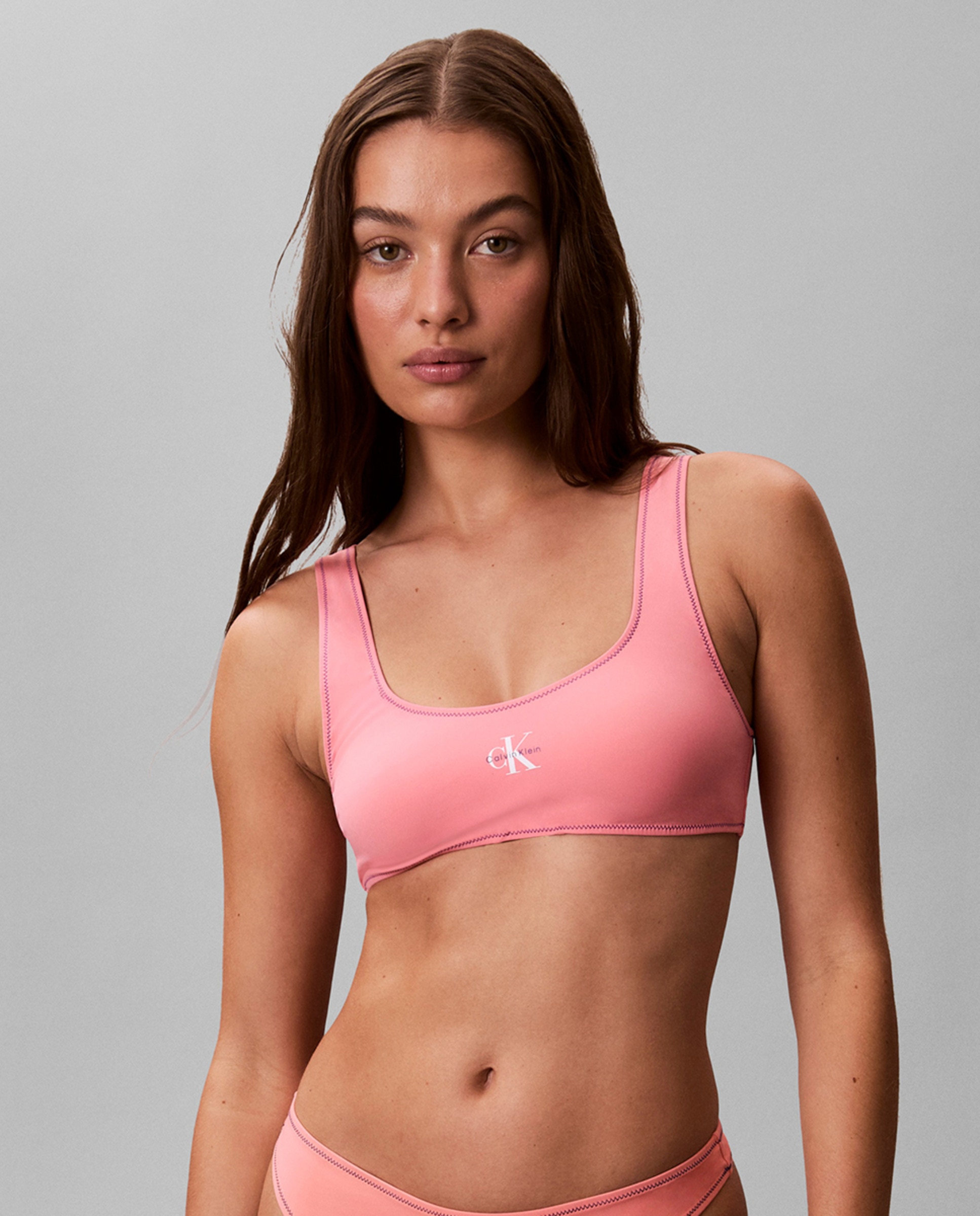 Parte de Cima de Biquíni Bralette Rosa-1