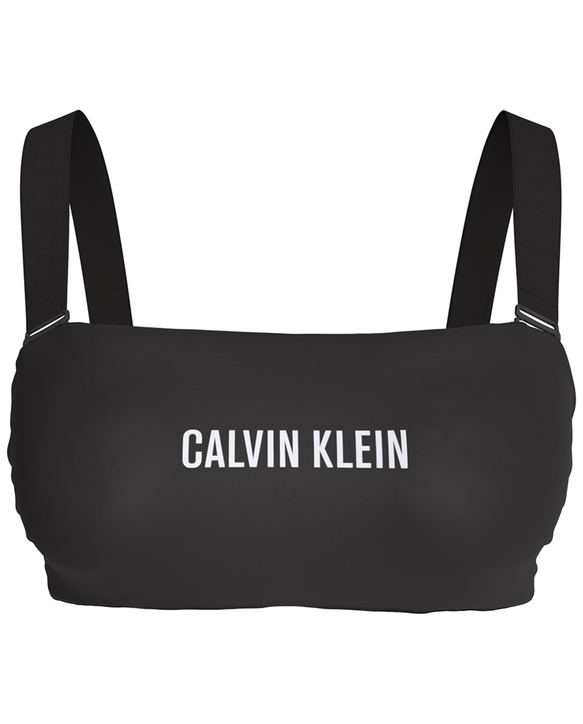 Parte de Cima de Biquíni Estilo Bandeau Preto-3