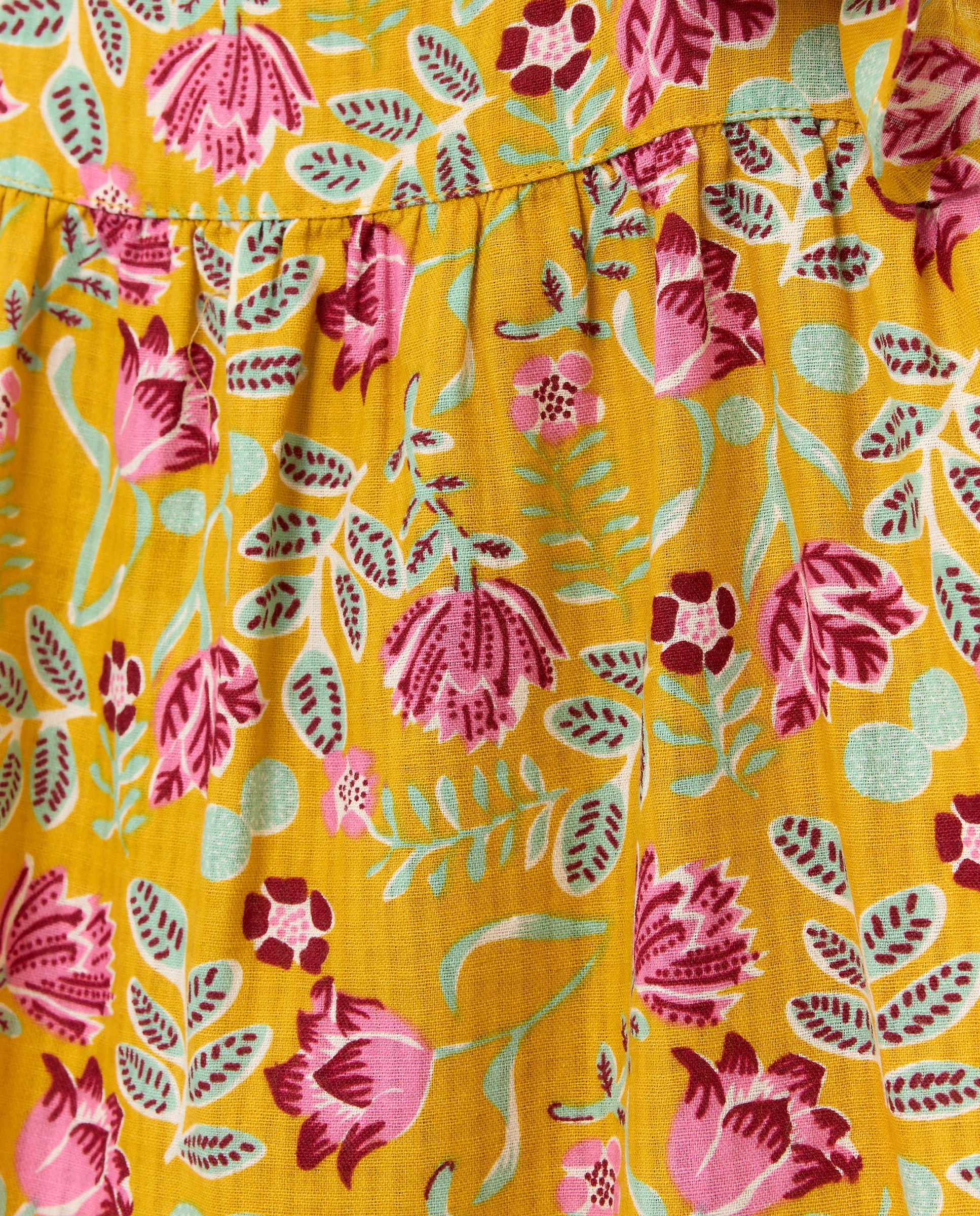 Vestido de Fantasia com Folho Kids El Corte Inglés Amarelo-5