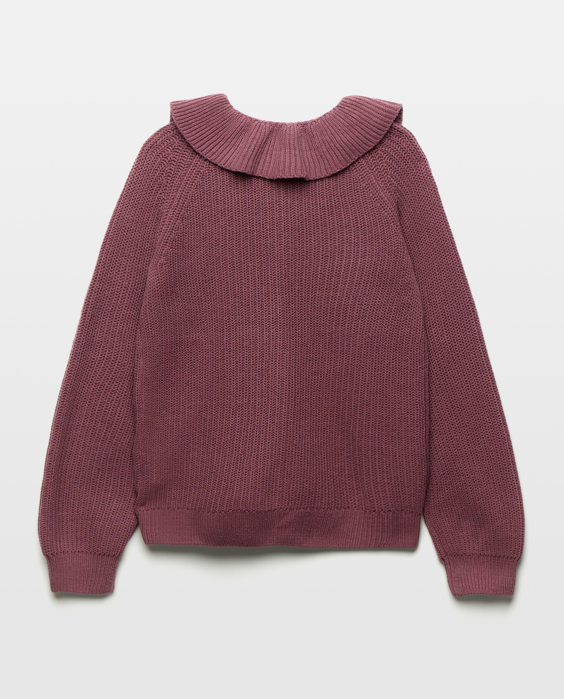 Chaqueta niña cuello volante Morado-2