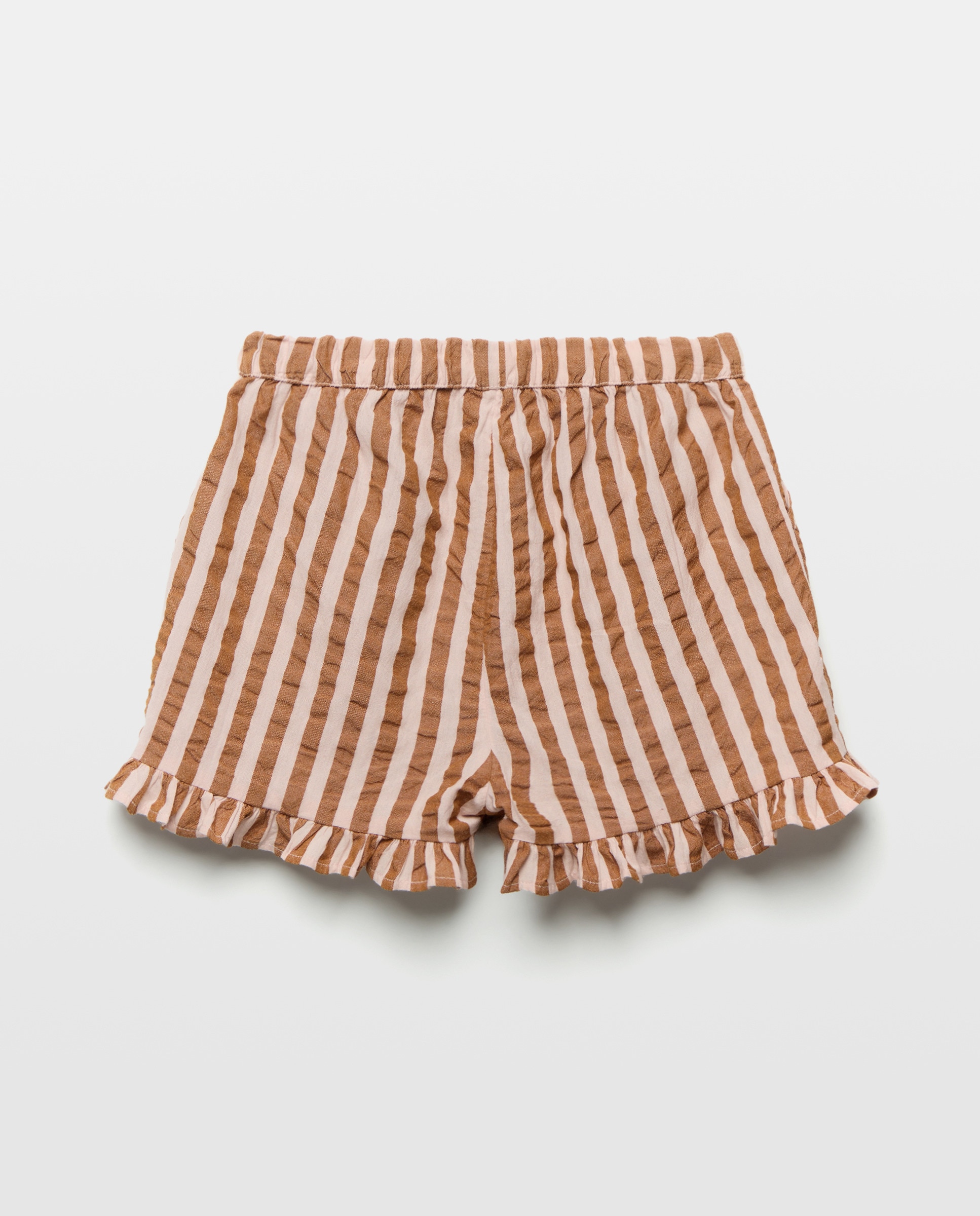 Short niña volante set 660 Naranja-2