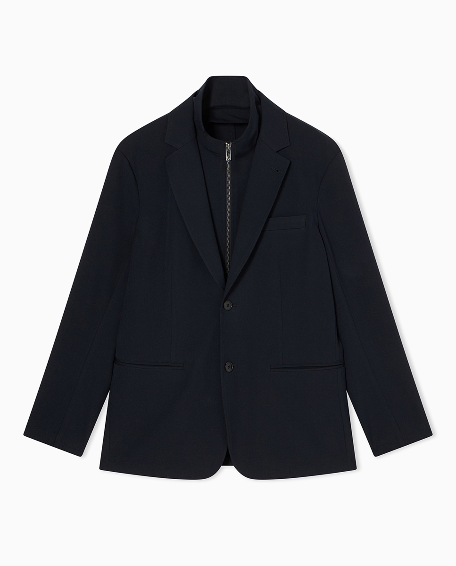 Imagem 0 de Casaco Regular Fit com Peitilho Desmontável