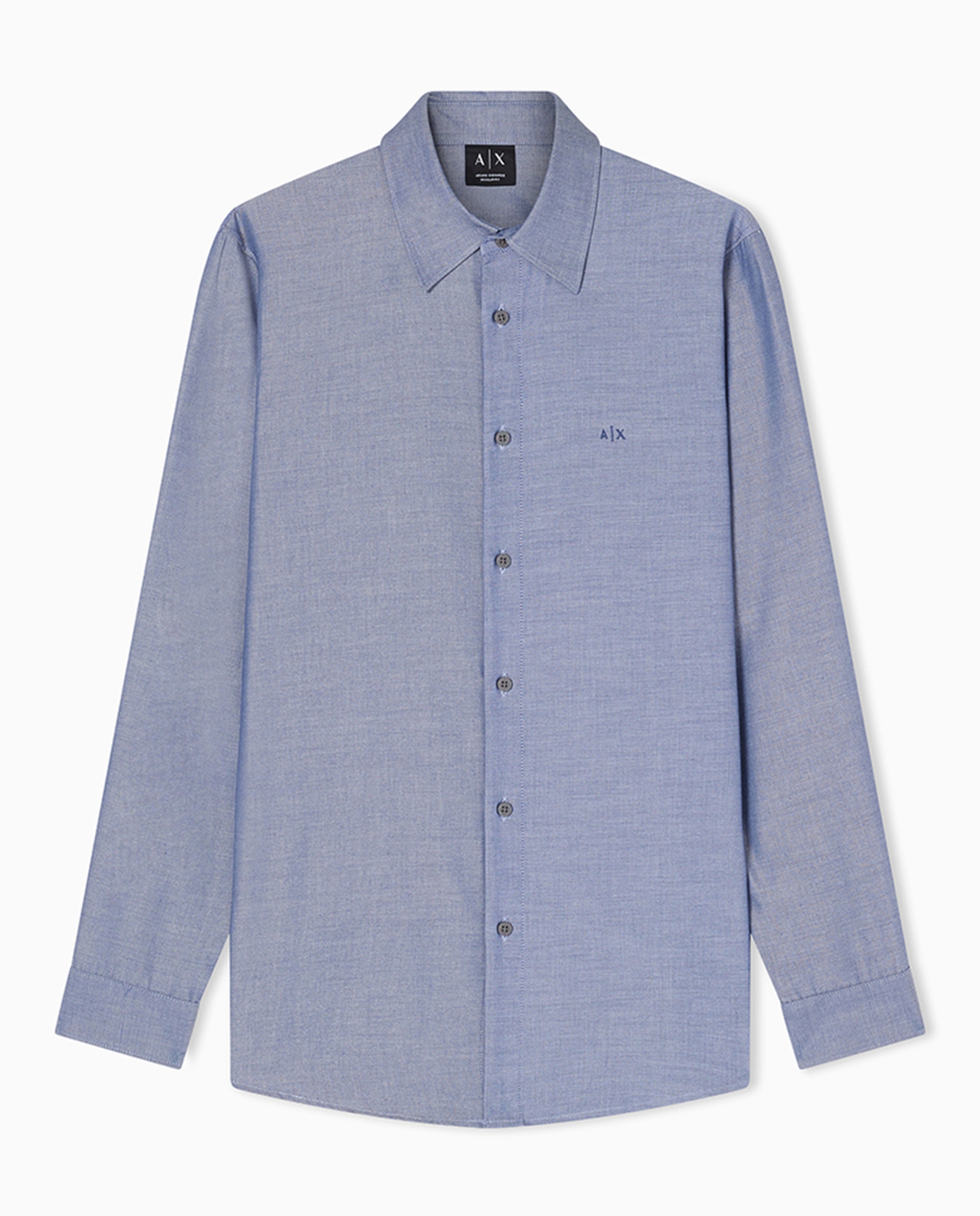 Imagem 0 de Camisa Regular Fit com Efeito Chambray