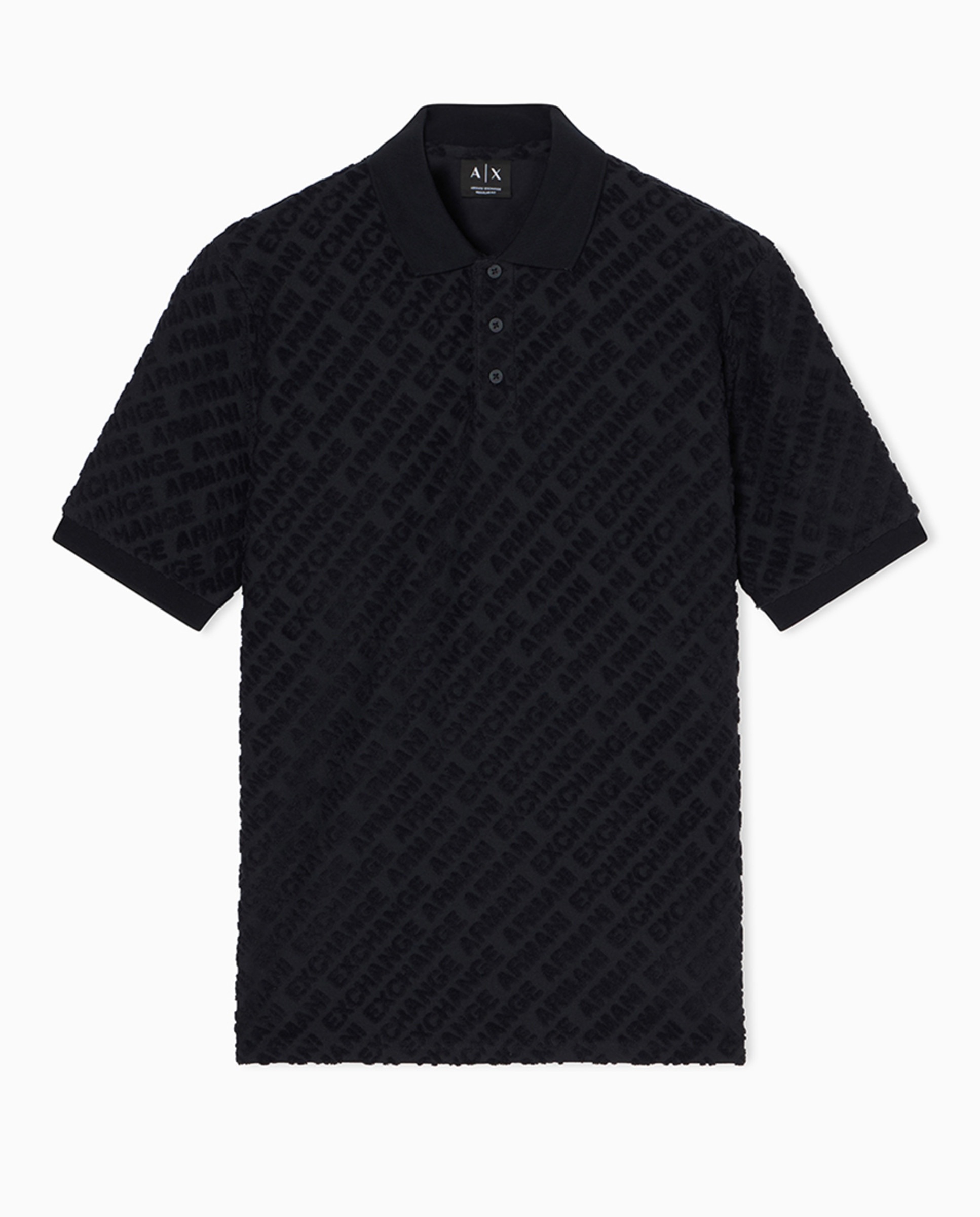 Imagem 0 de Polo de Manga Curta com Letras em Relevo