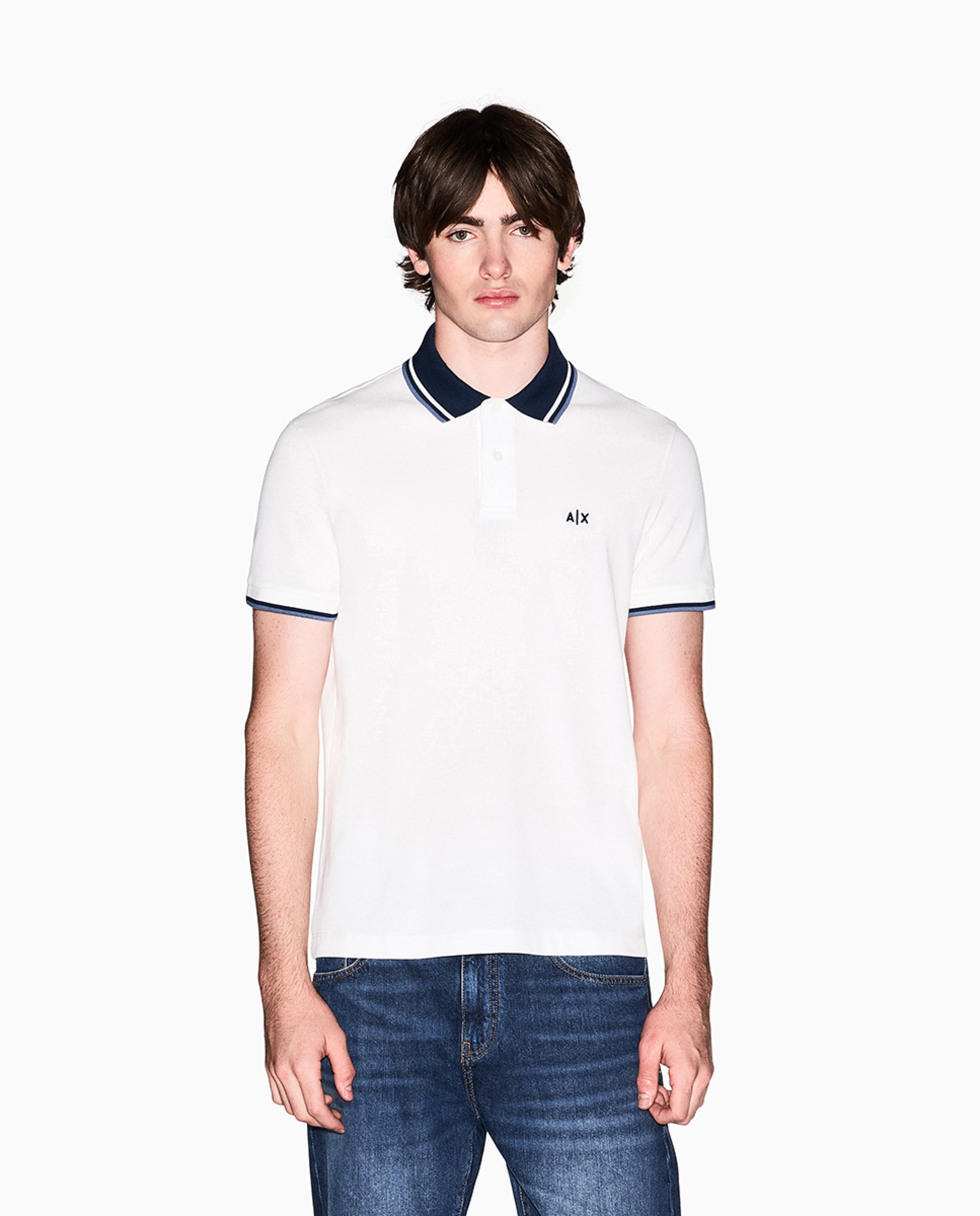 Imagem 0 de Polo de Manga Curta com Logótipo no Colarinho